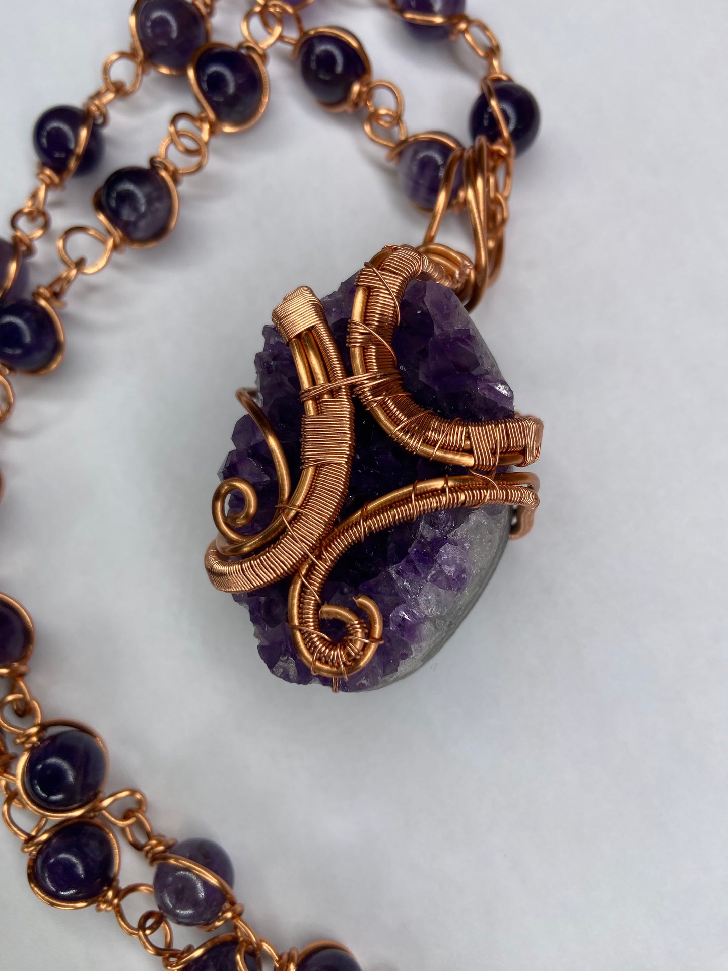 Luxury Purple Amethyst Healing Masterpiece Pendant