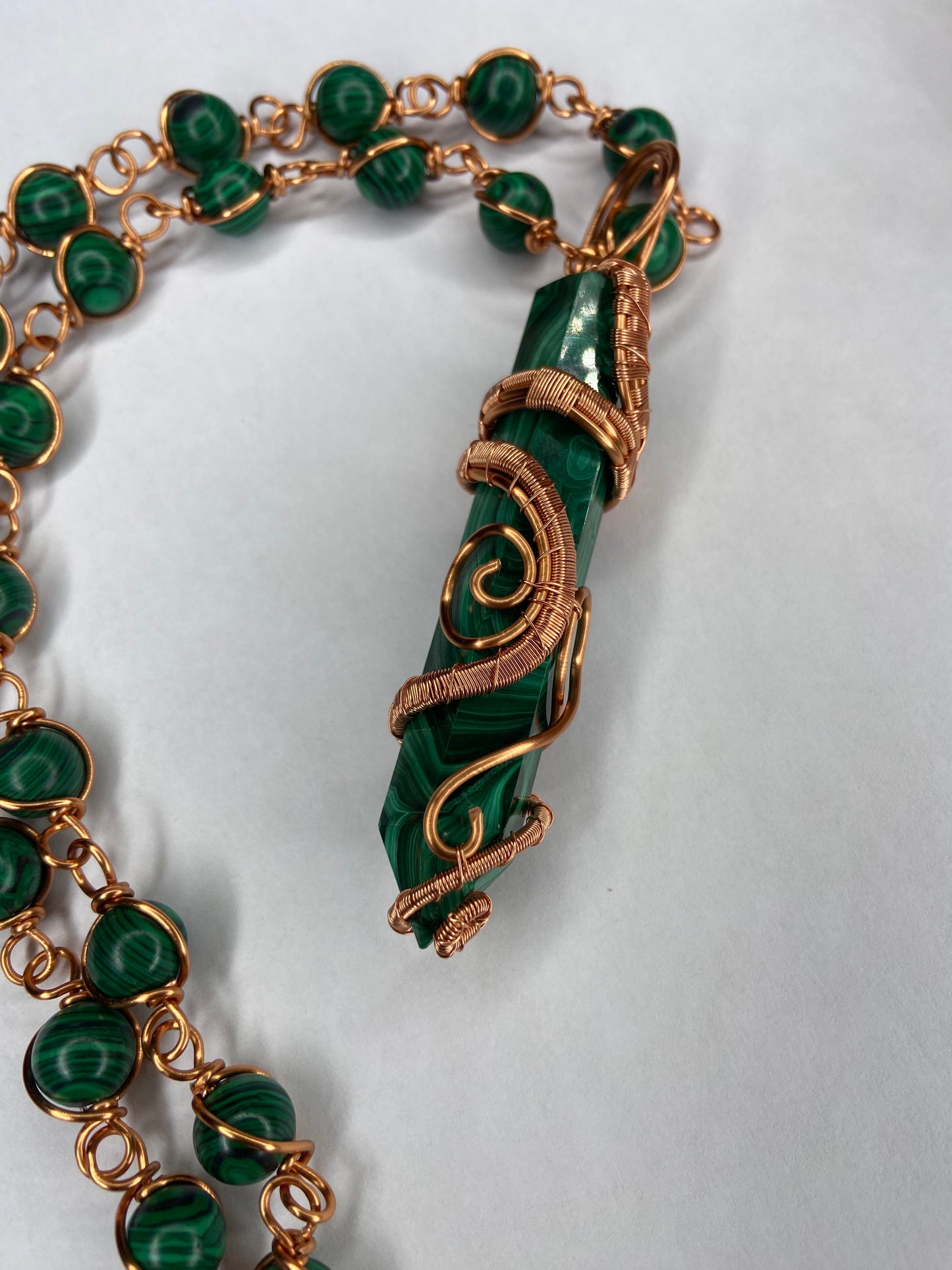 Luxury Malachite healing Masterpiece Pendant