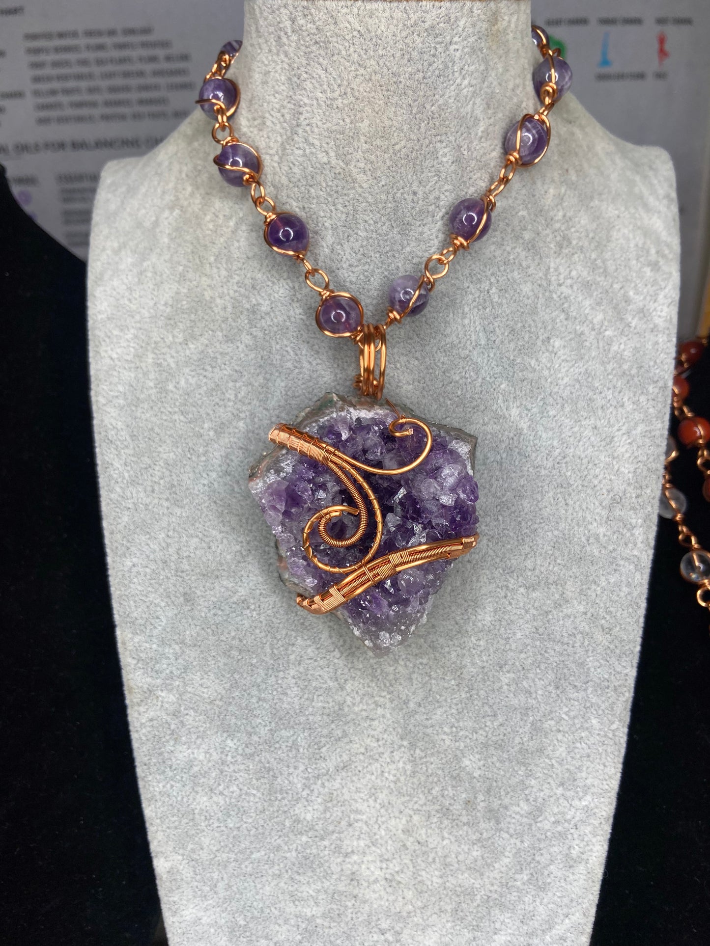 Luxury Purple Amethyst Healing Masterpiece Pendant