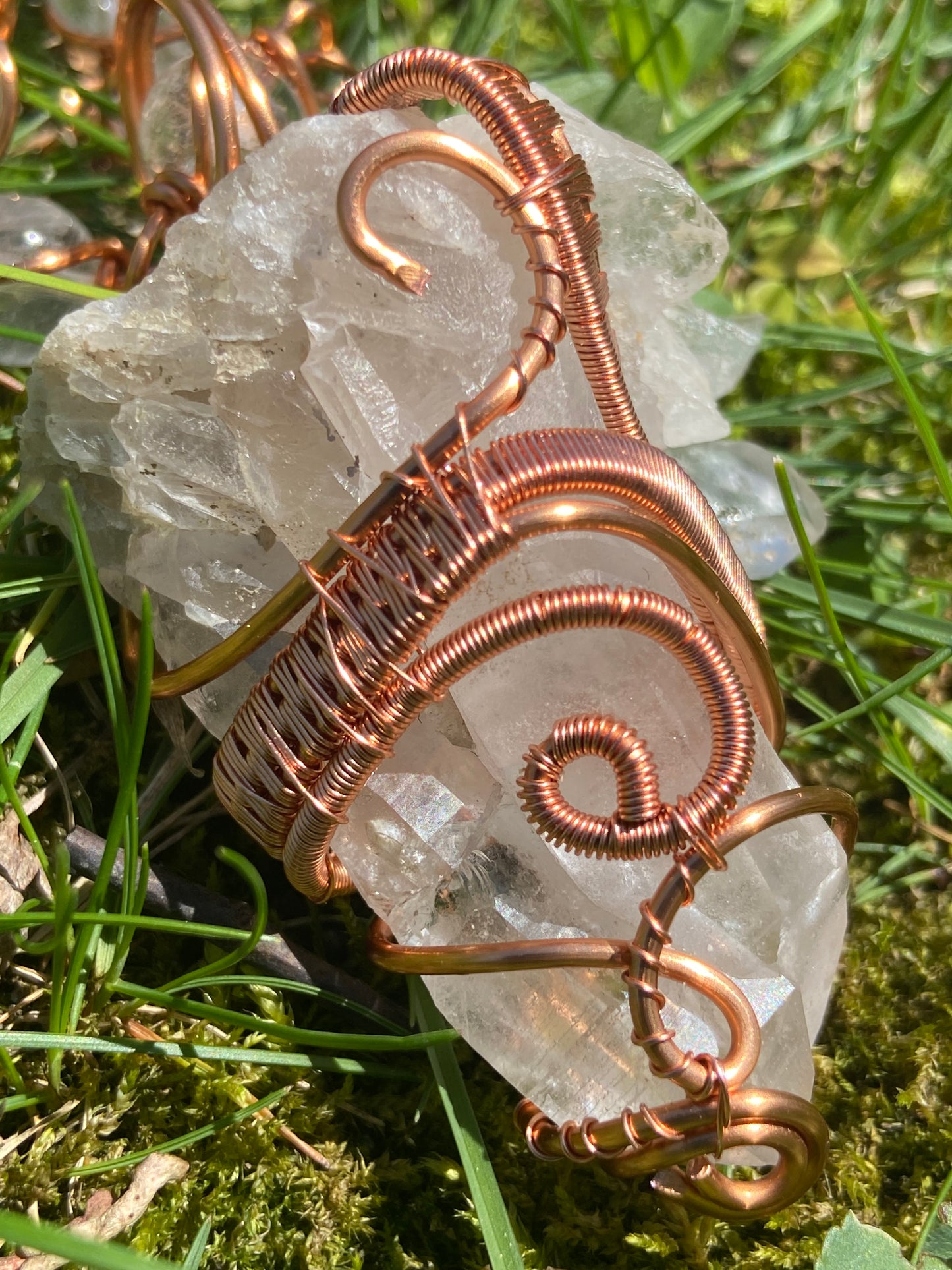 Luxury Clear Quartz Reiki Infused Masterpiece Pendant