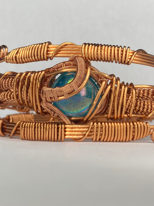 Luxury Aqua Aura Quartz Masterpiece Bracelet