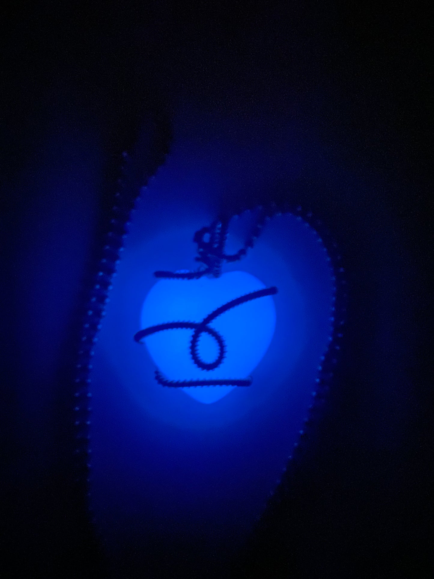 Glowing Heart Kryptonite Healing Copper Pendant