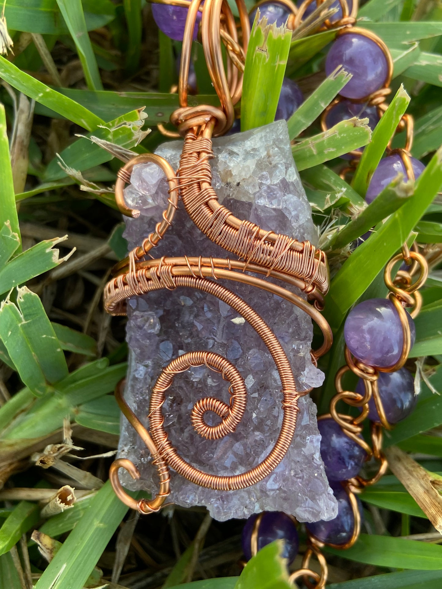 Luxury Amethyst Masterpiece Healing Pendant