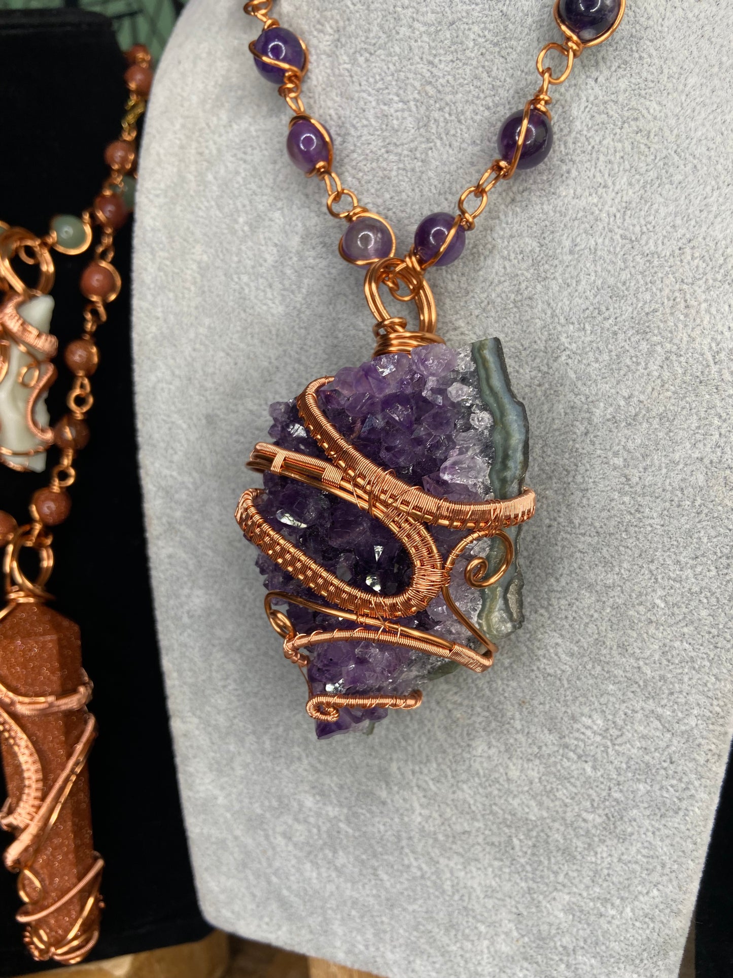 Luxury Amethyst Reiki Infused Masterpiece Pendant