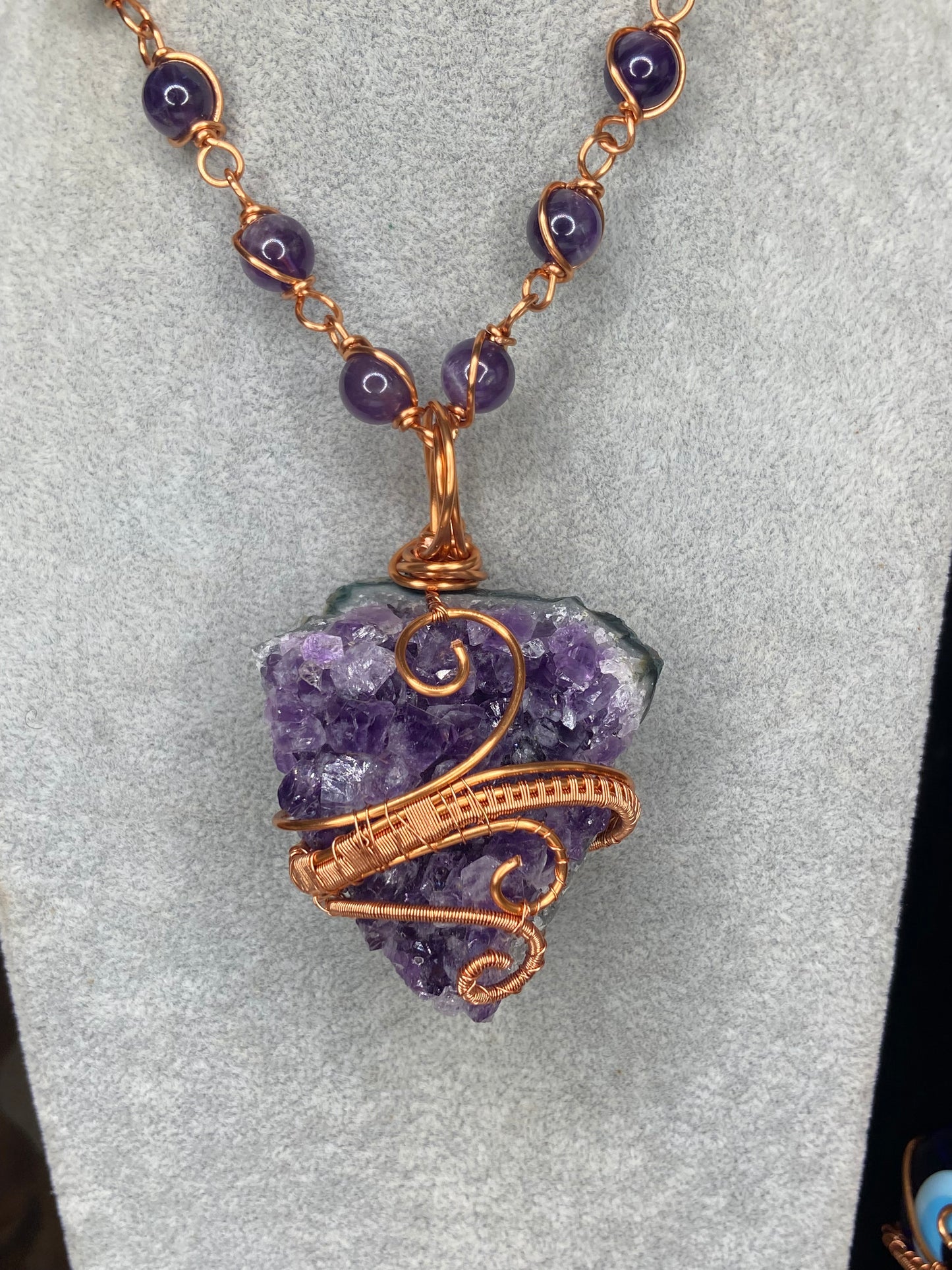 Ultra Premium Purple Amethyst Healing Masterpiece Pendant/Necklace