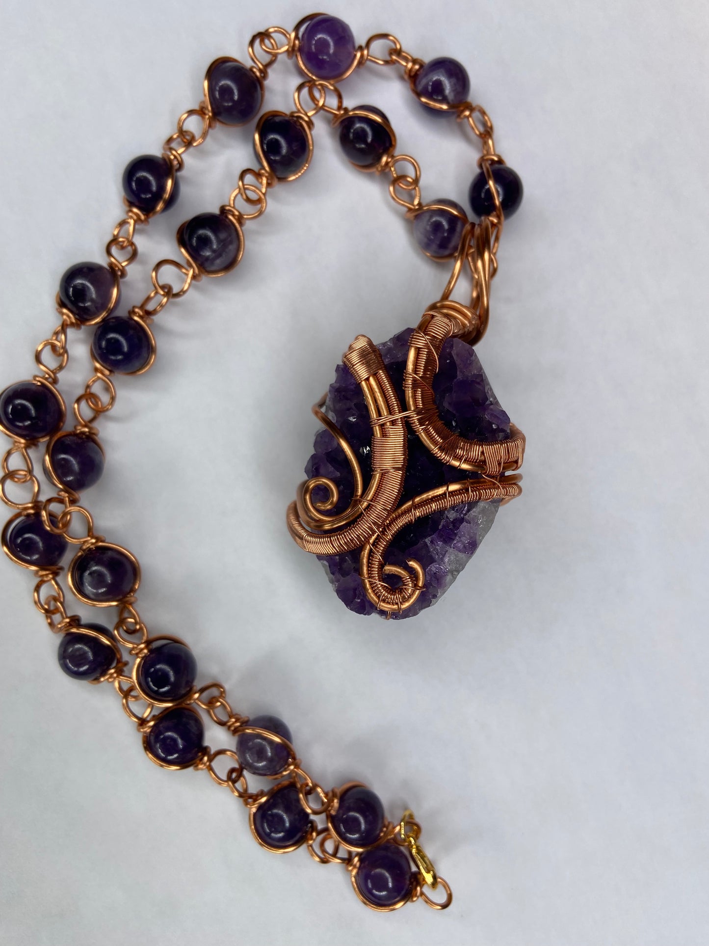 Luxury Purple Amethyst Healing Masterpiece Pendant