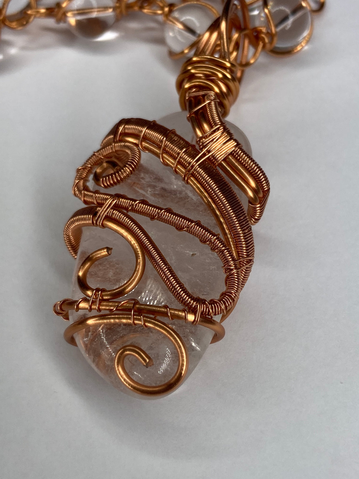 Luxury Clear Quartz Masterpiece Healing Pendant
