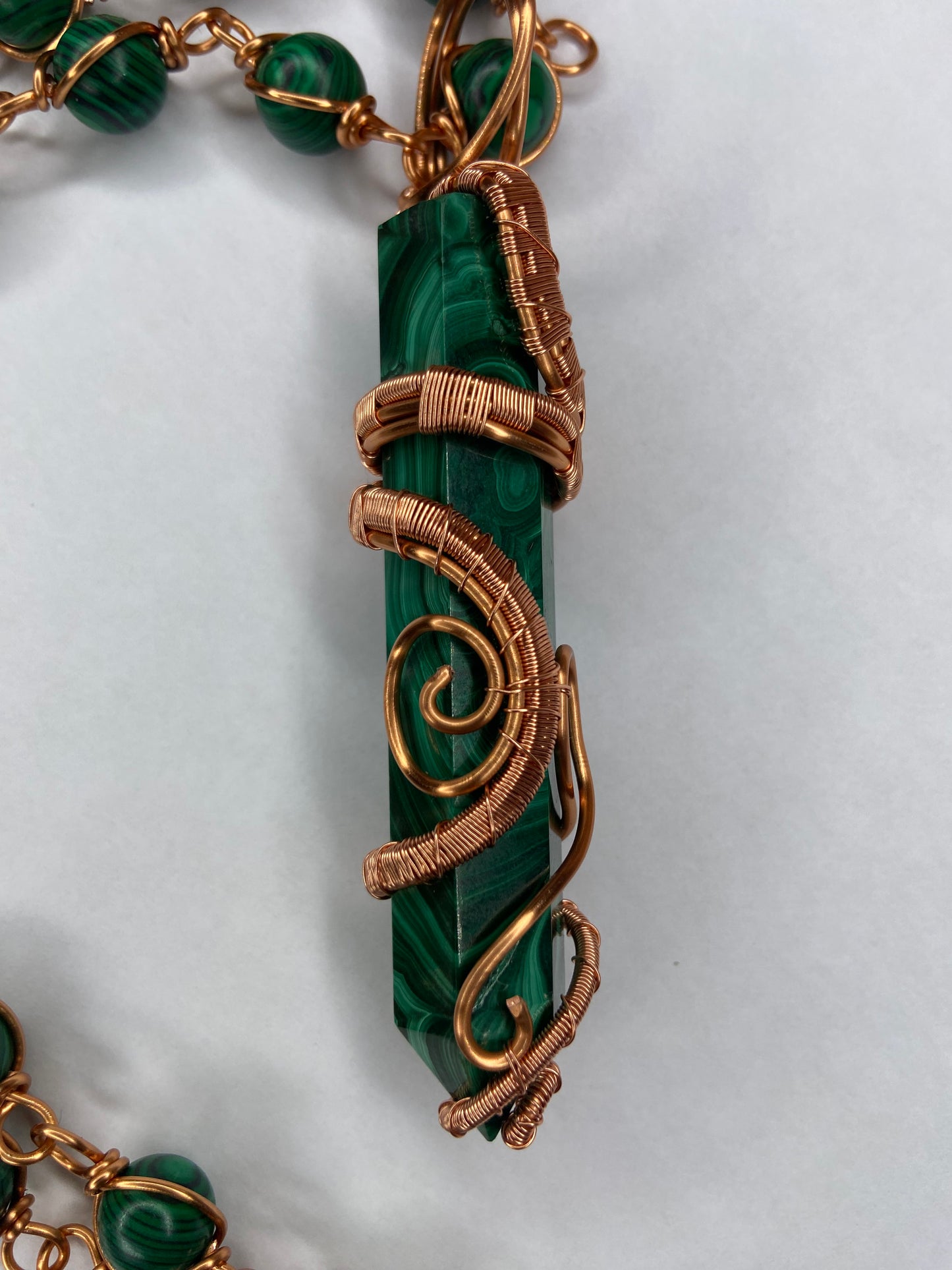 Luxury Malachite healing Masterpiece Pendant