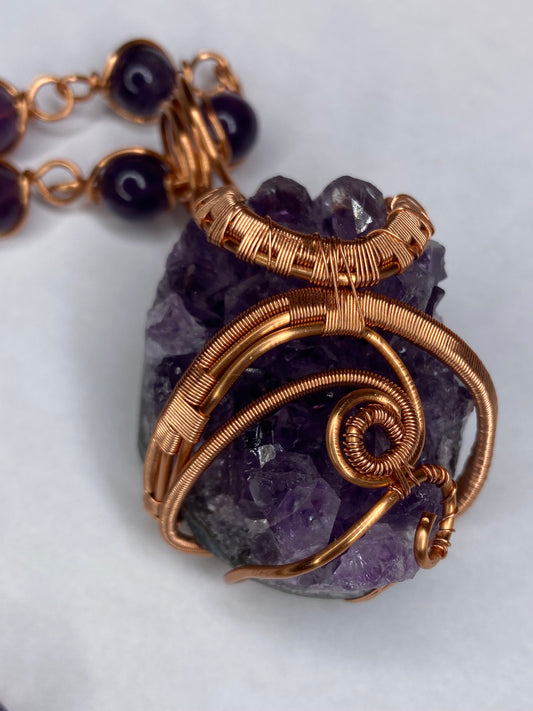 Luxury Amethyst Masterpiece Healing Pendant