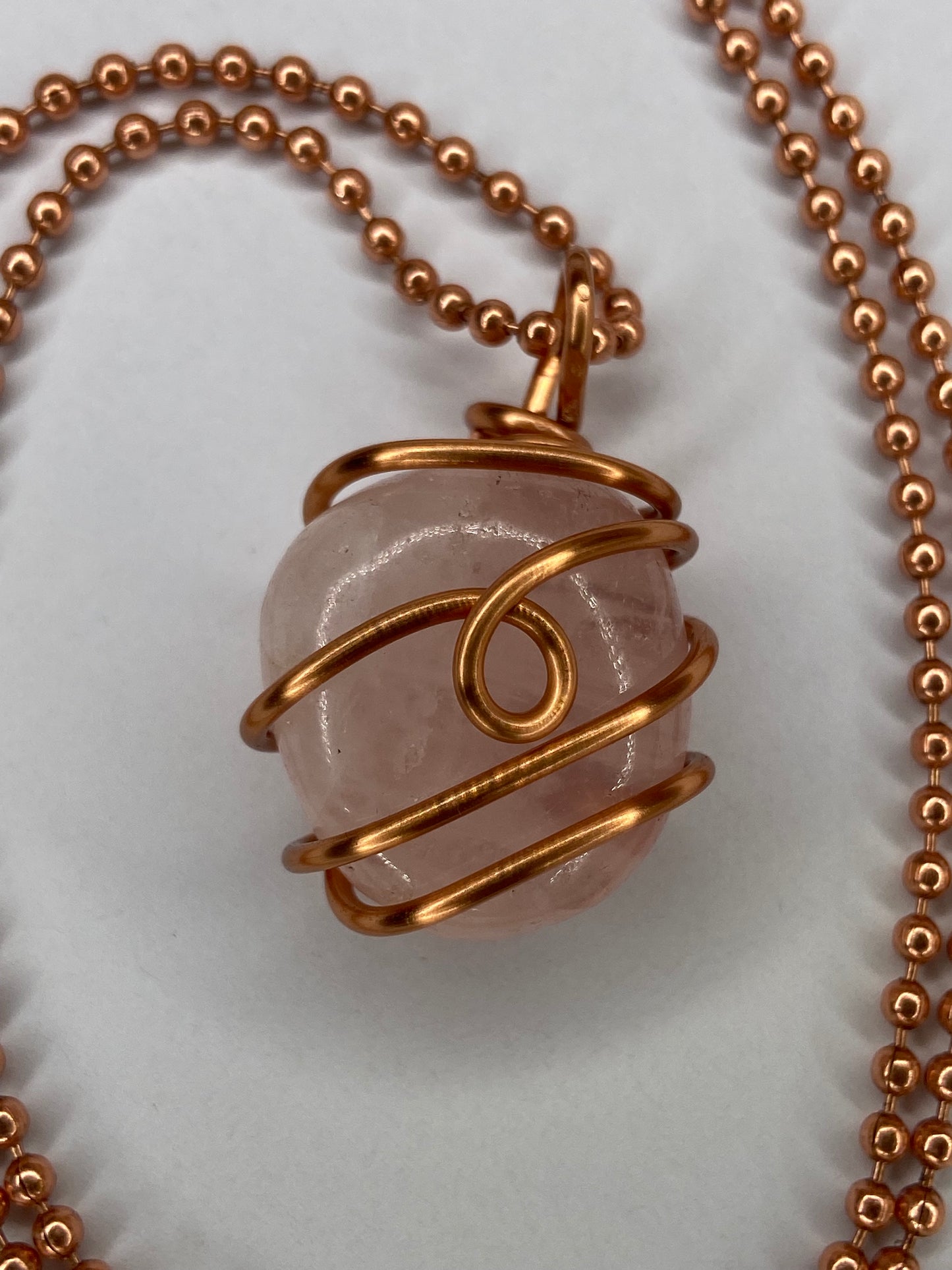 Rose Quartz Reiki Healing Infused Pendant