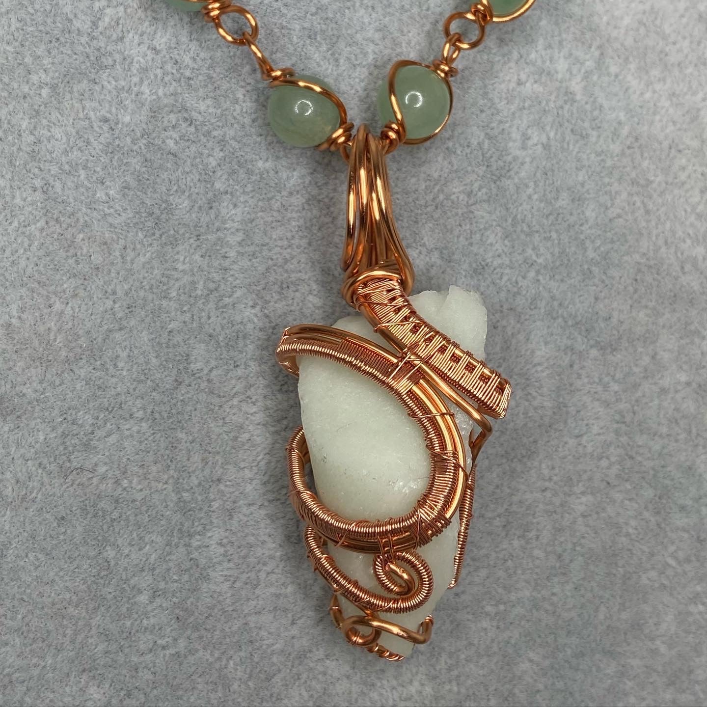 Luxury Kryptonite + Green Aventurine Reiki Infused Masterpiece Pendant