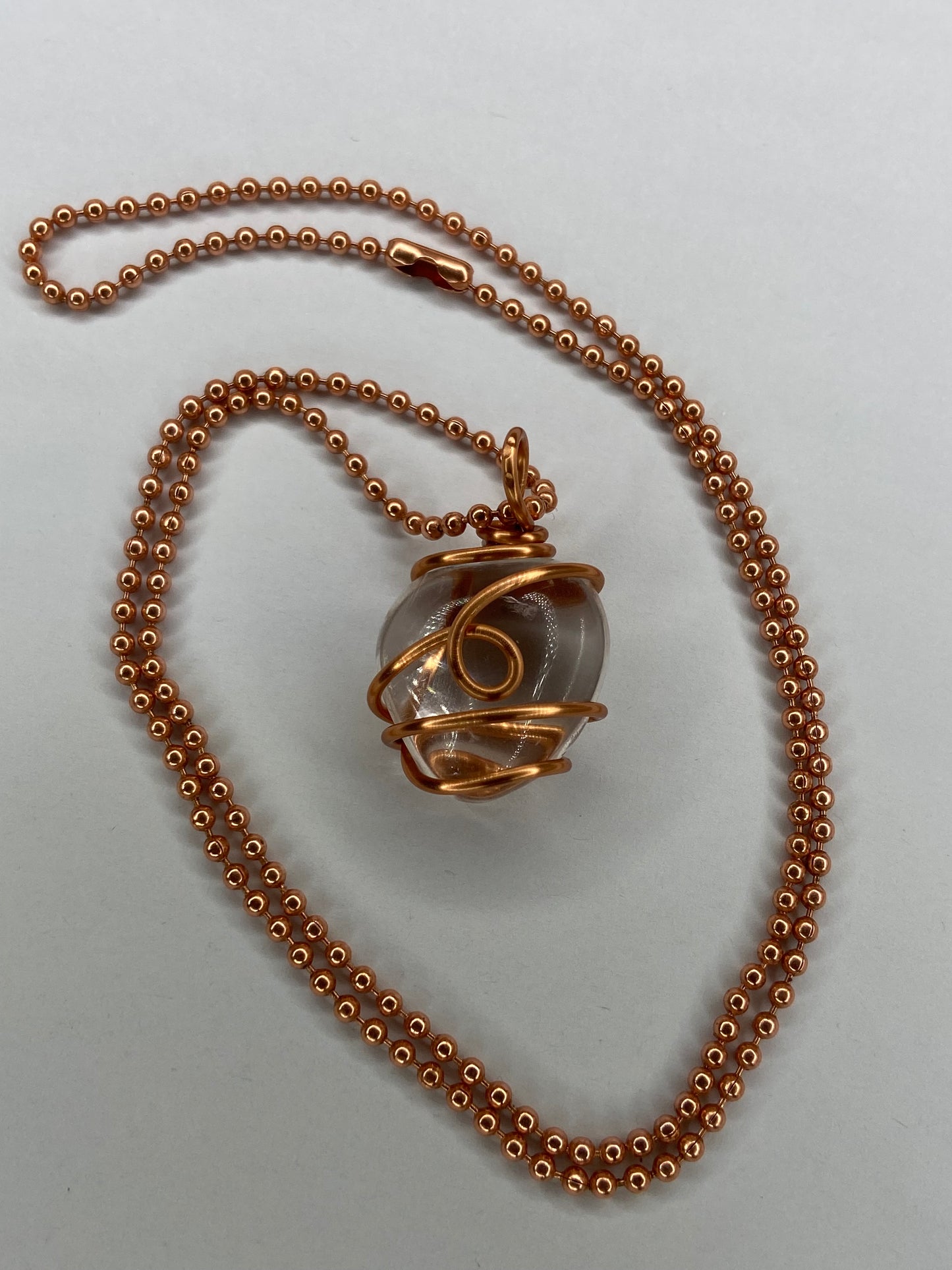 Clear Quartz Healing Crystal Necklace (Reiki Infused)