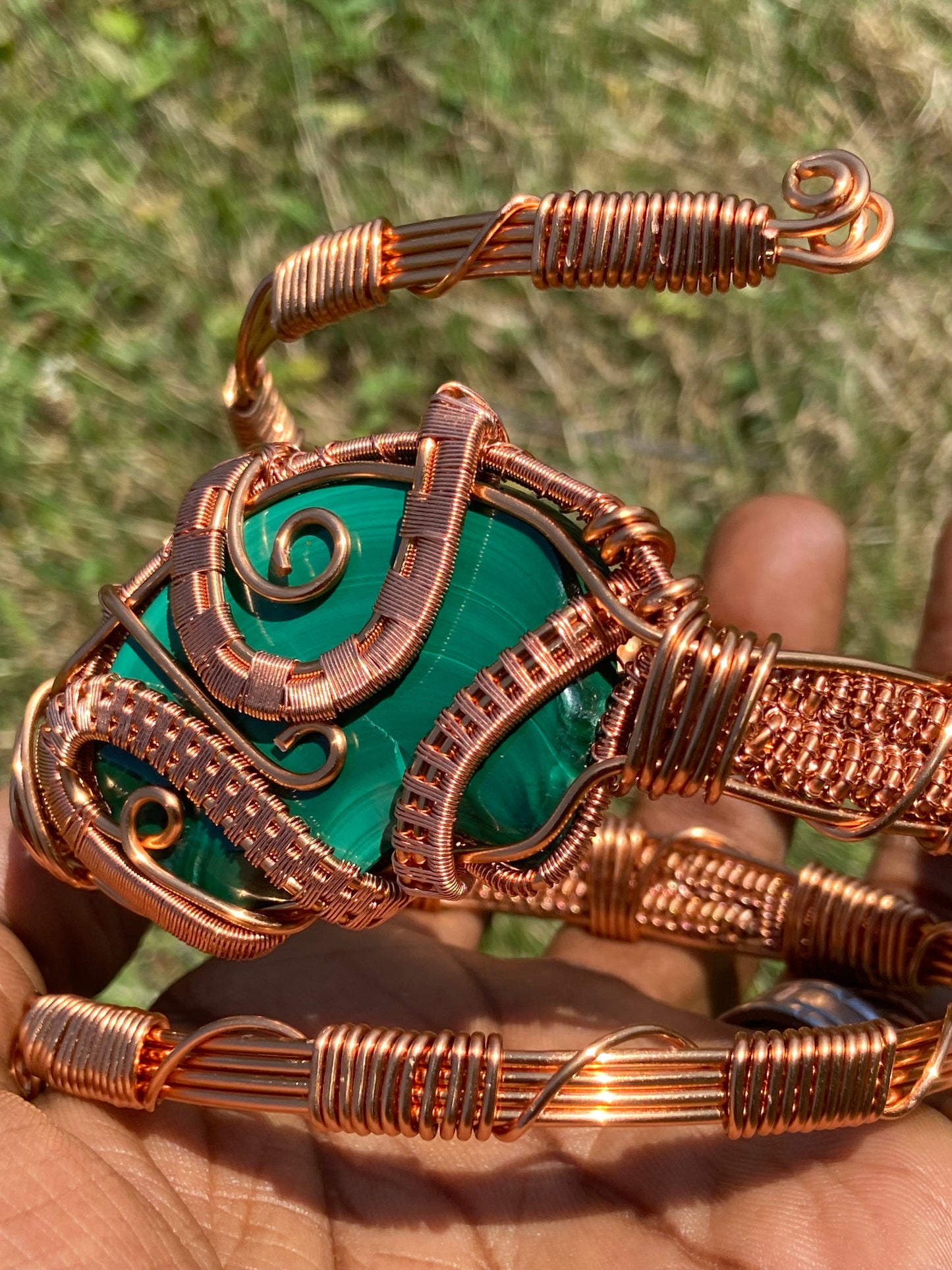 Malachite Reiki Infused Masterpiece Bracelet