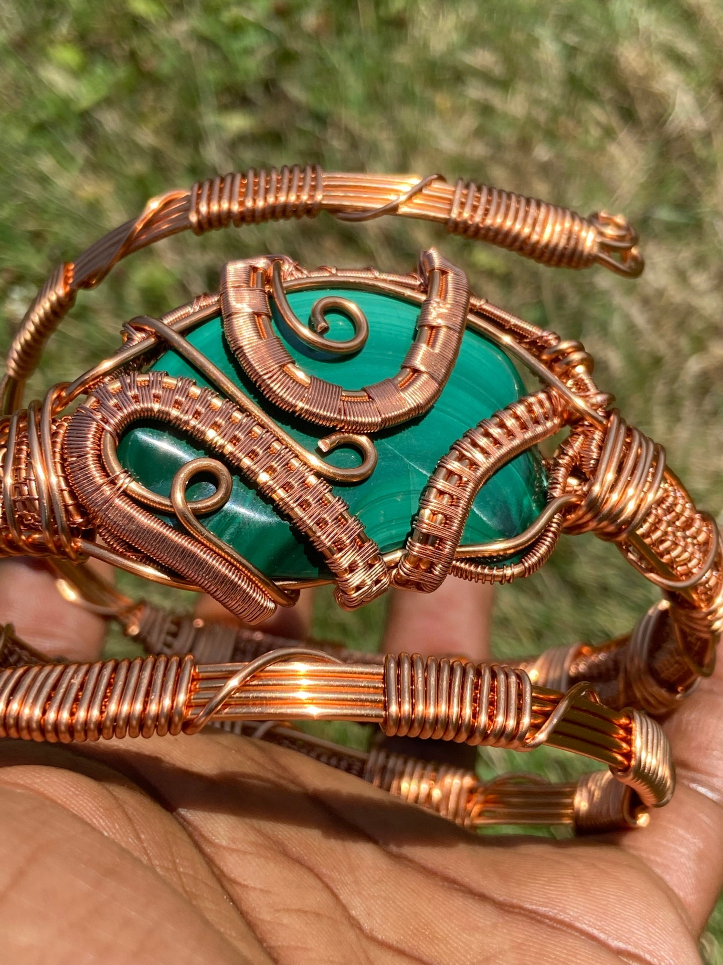 Malachite Reiki Infused Masterpiece Bracelet