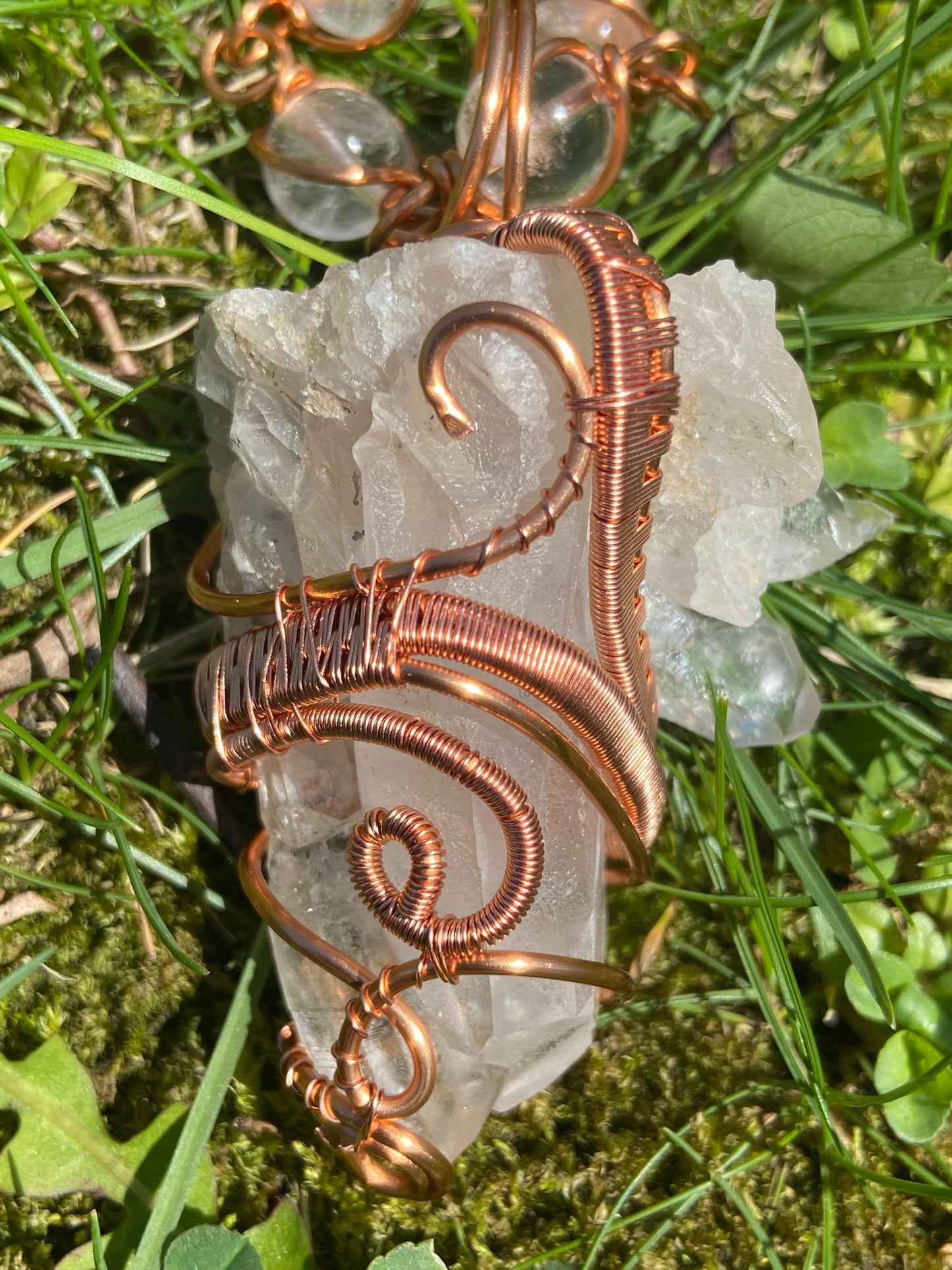 Luxury Clear Quartz Reiki Infused Masterpiece Pendant
