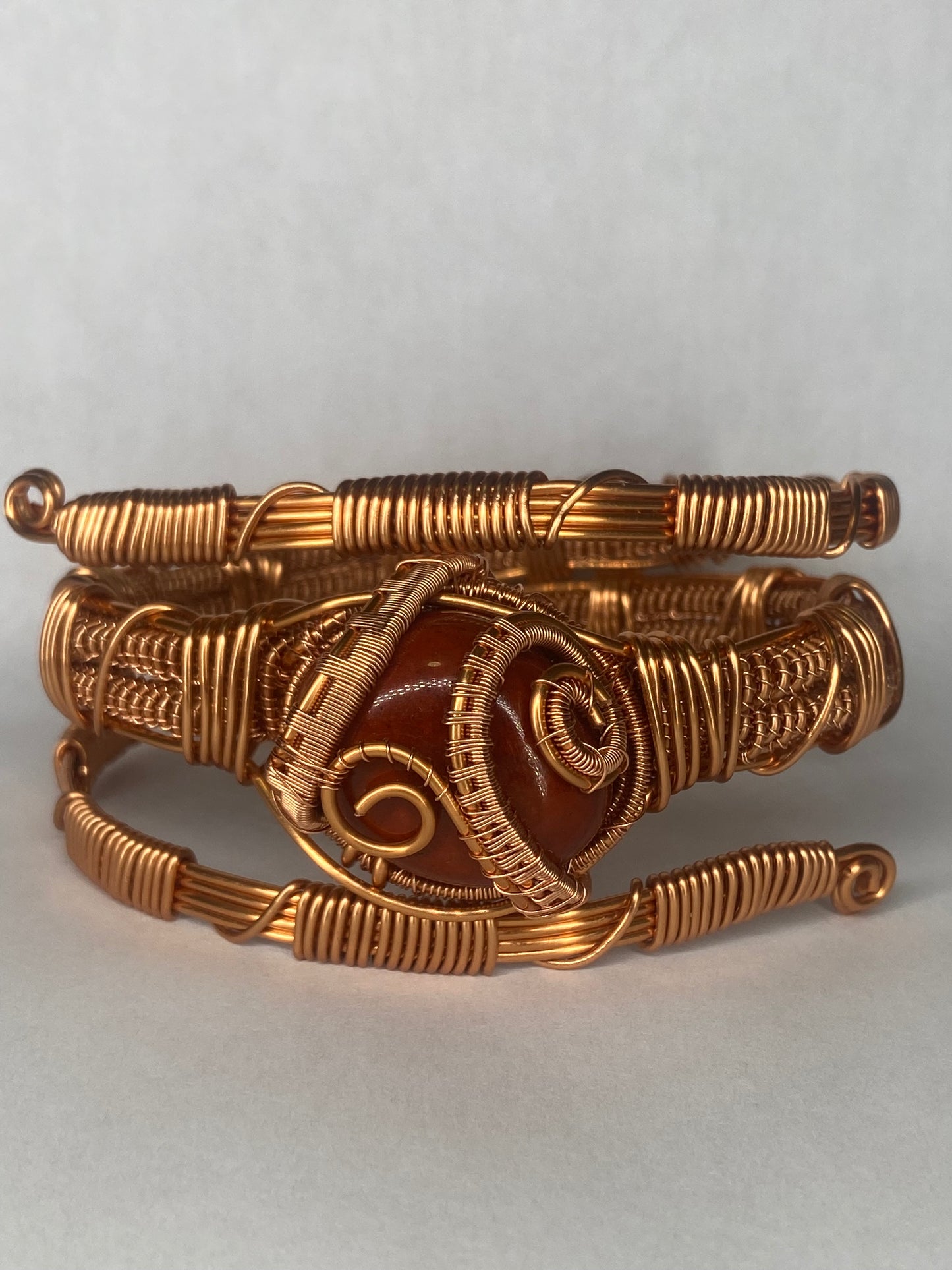 Luxury Red Jasper Masterpiece Copper Healing Bracelet