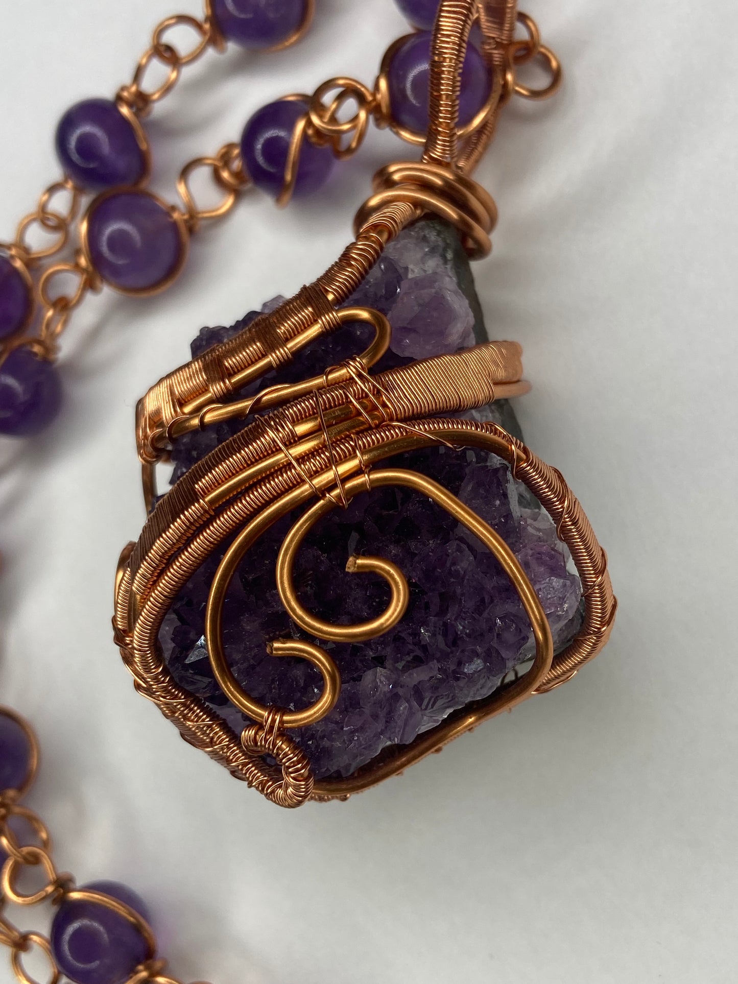 Luxury Amethyst Masterpiece Healing Pendant