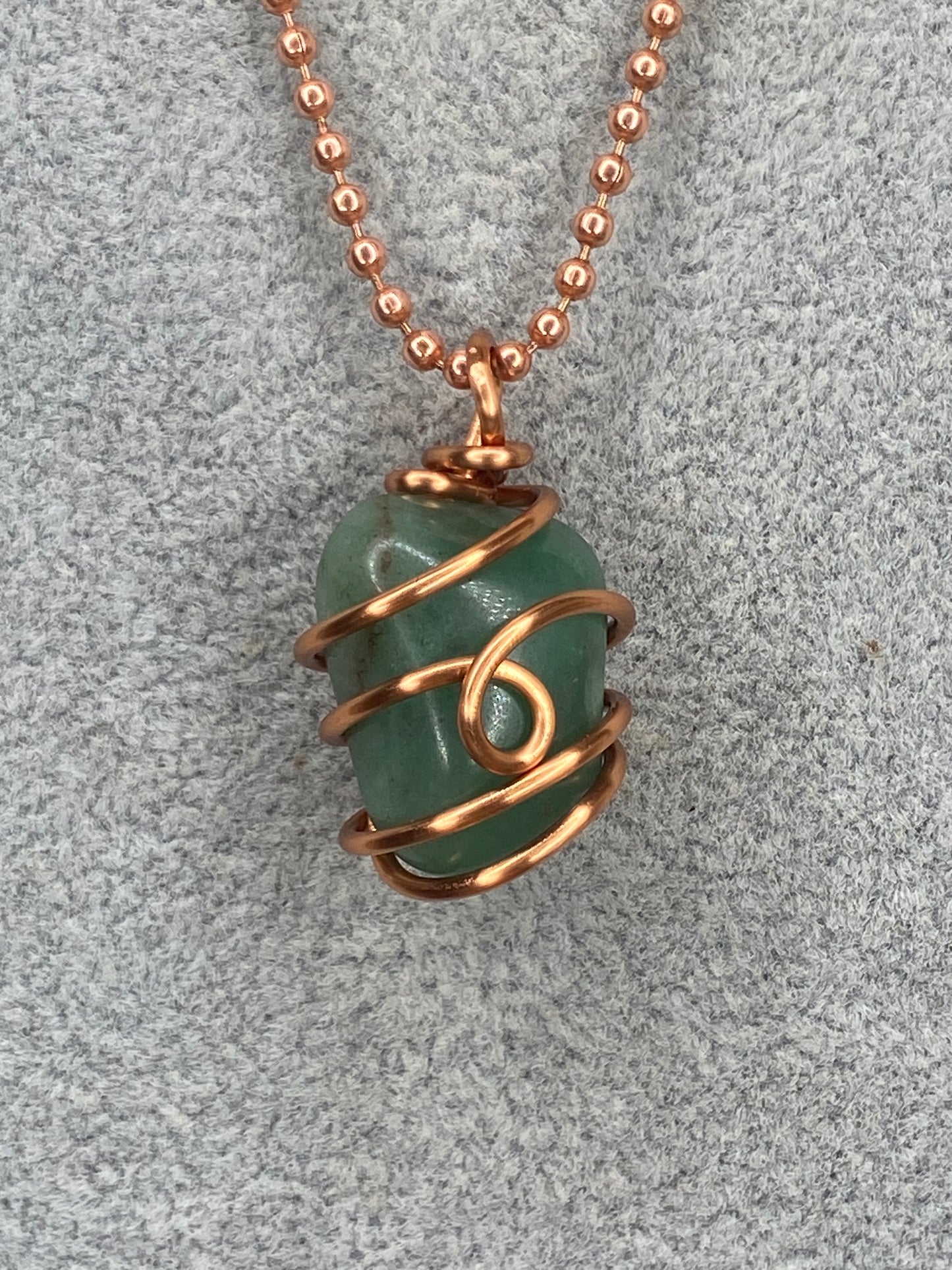 Green Aventurine Healing Crystal Necklace (Reiki Infused)