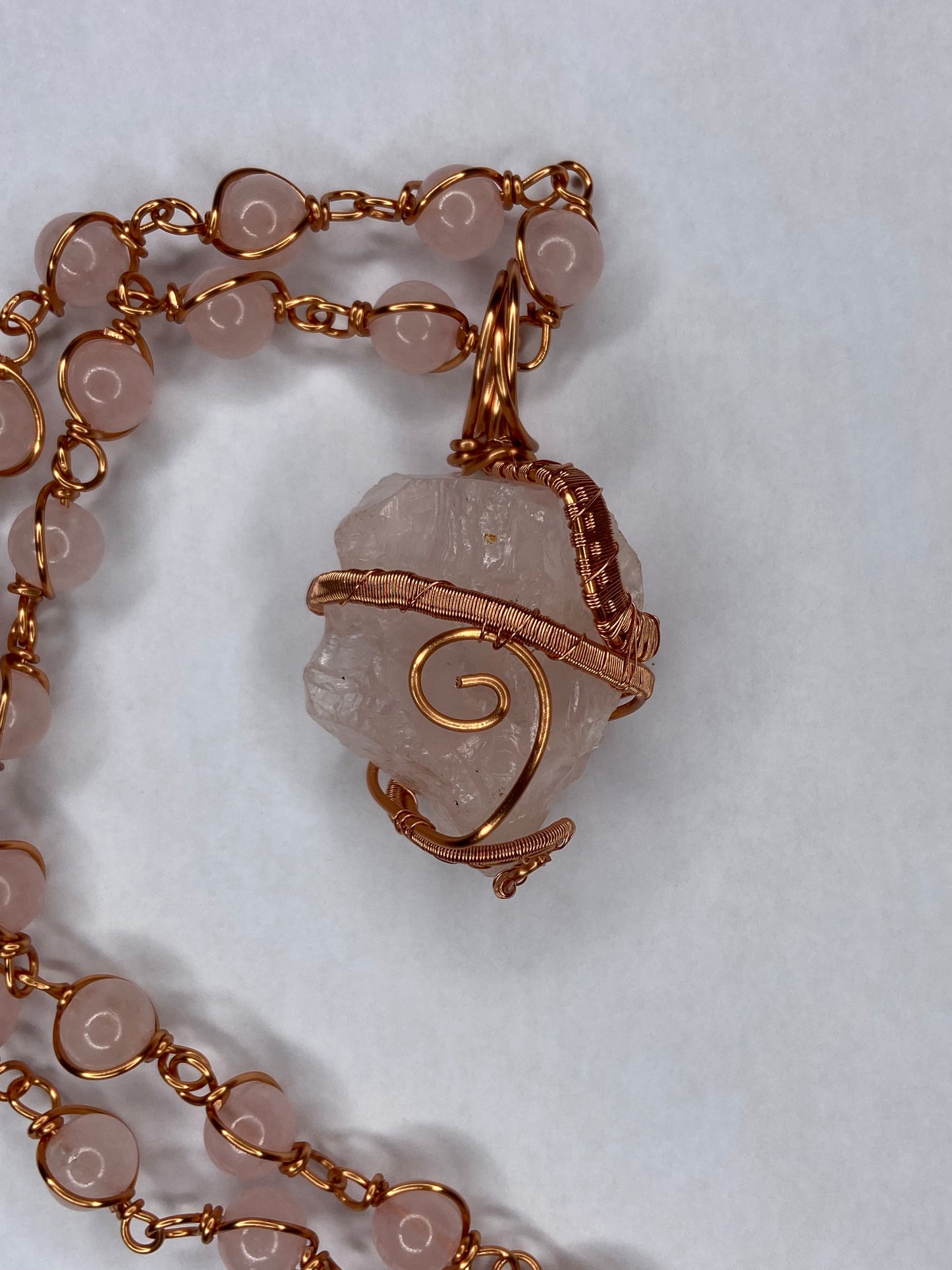 Luxury Rose Quartz Masterpiece Pendant