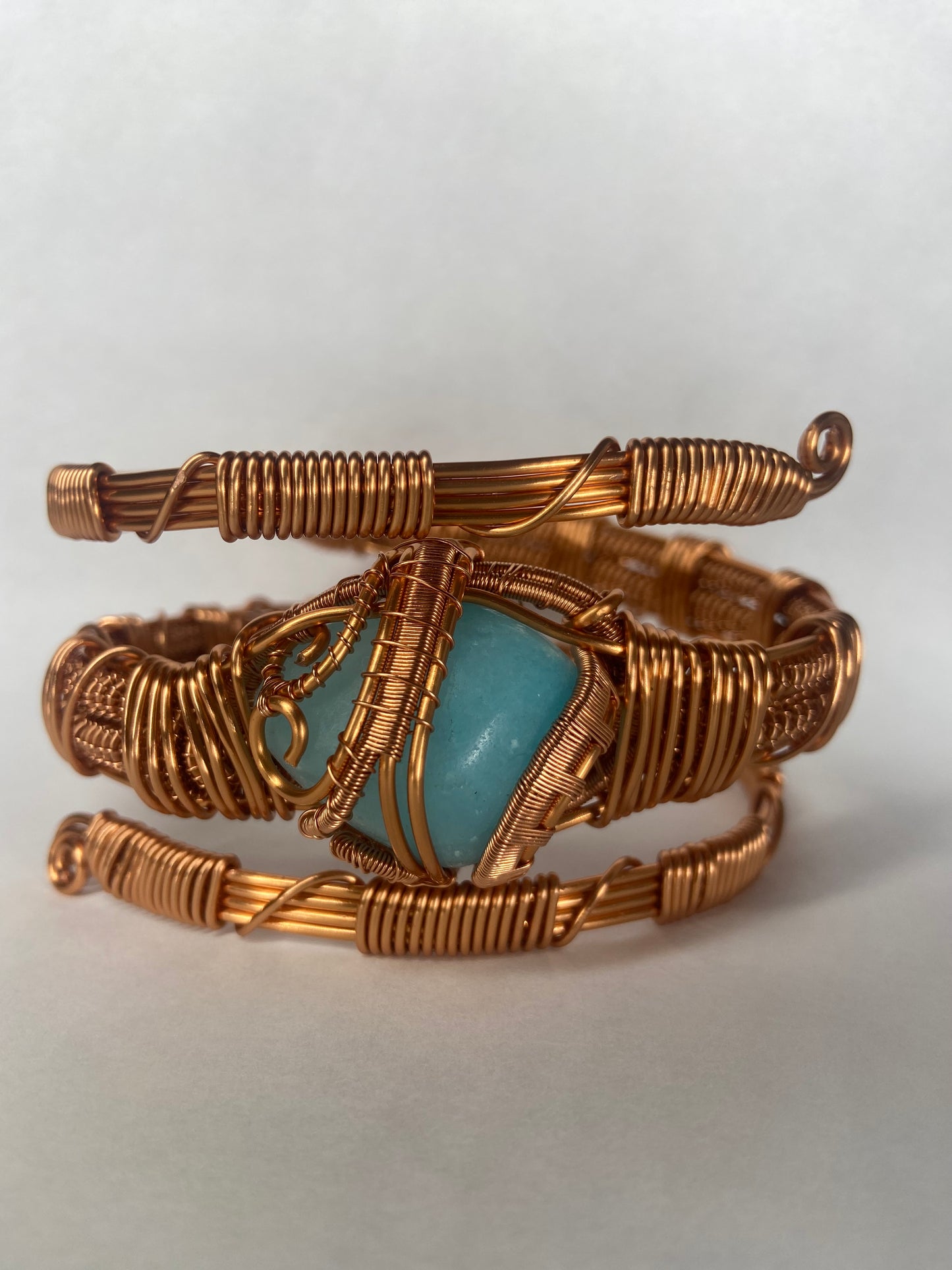 Luxury Blue Aragonite Healing Masterpiece Bracelet