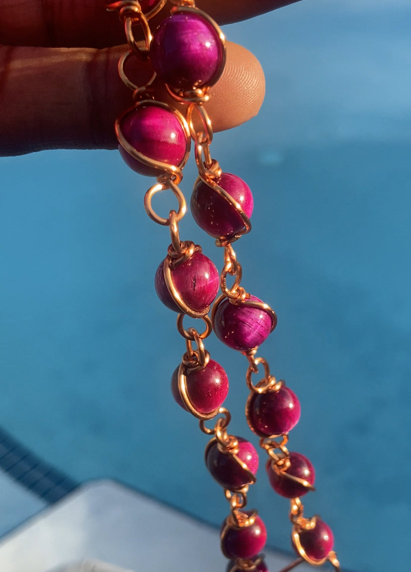 Pink Aura Quartz Masterpiece Pendant