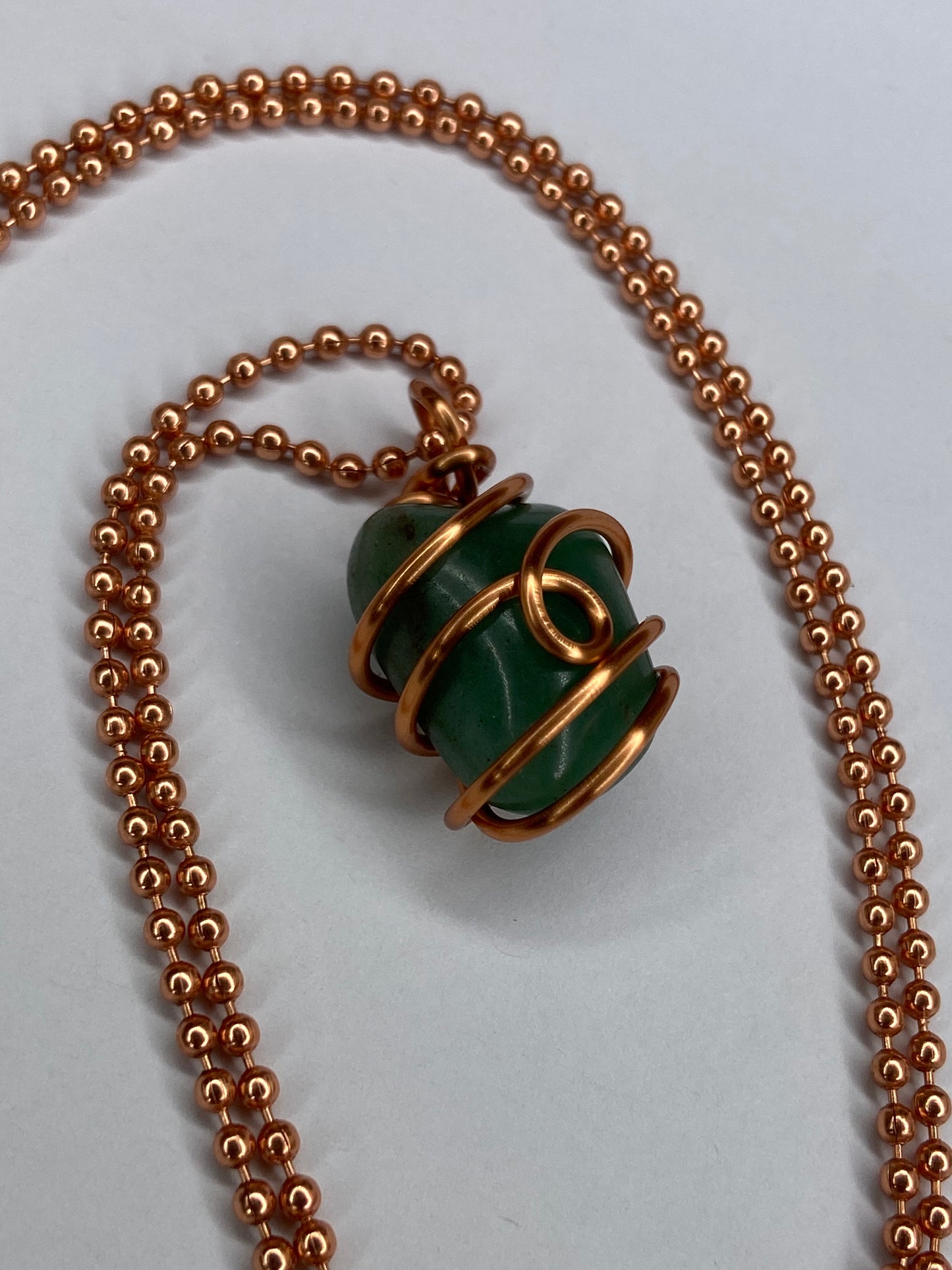 Green Aventurine Healing Crystal Necklace (Reiki Infused)