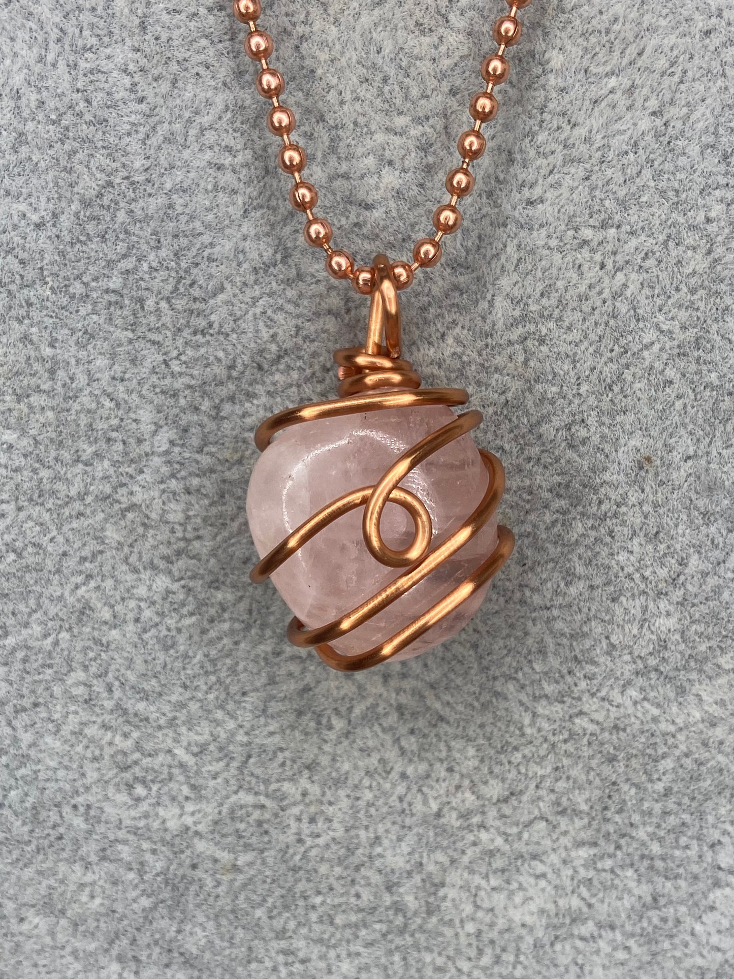 Rose Quartz Reiki Healing Infused Pendant