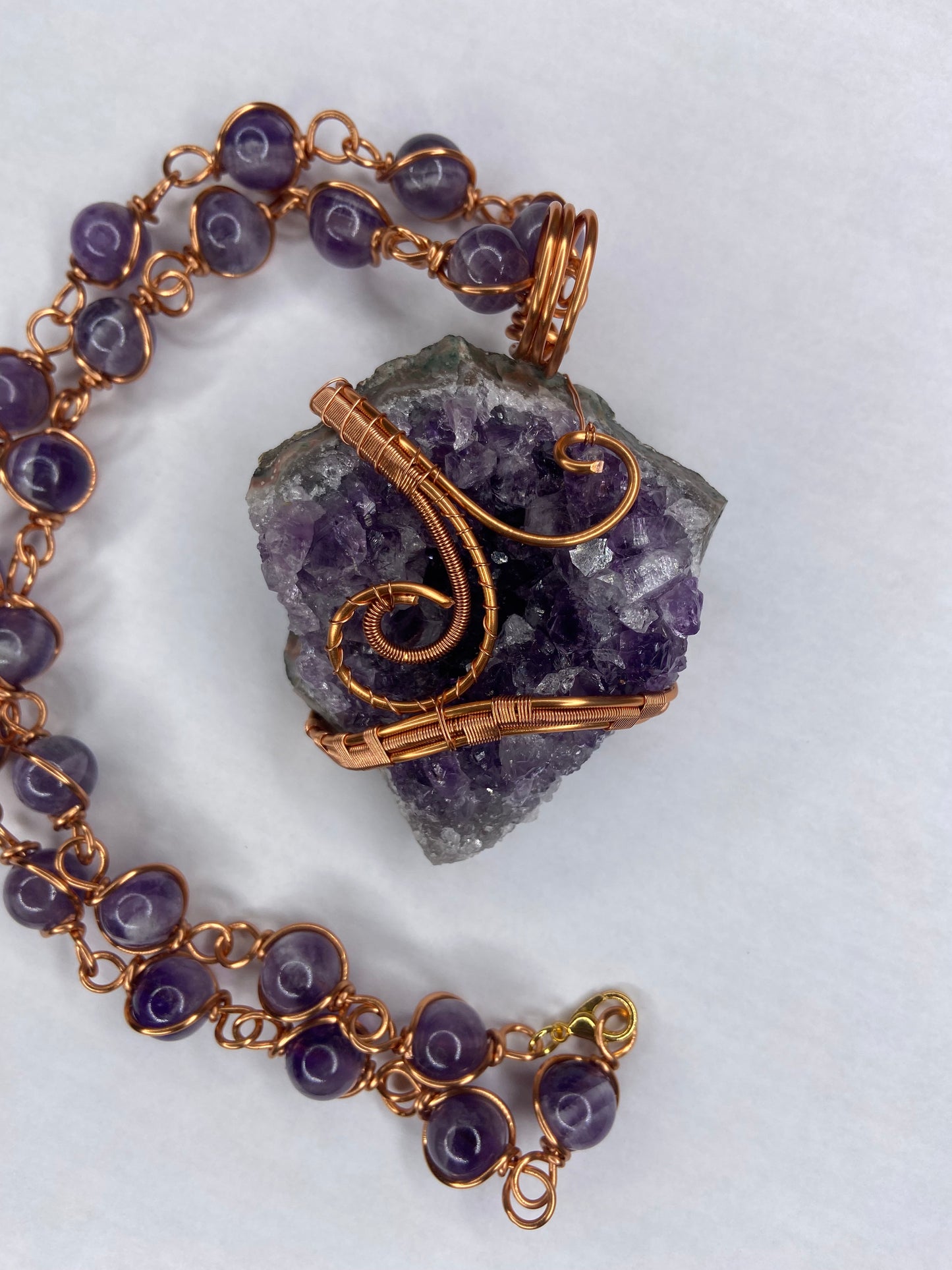 Luxury Purple Amethyst Healing Masterpiece Pendant