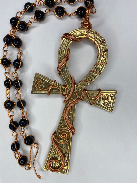 7in. Luxury Ankh Masterpiece healing Pendant