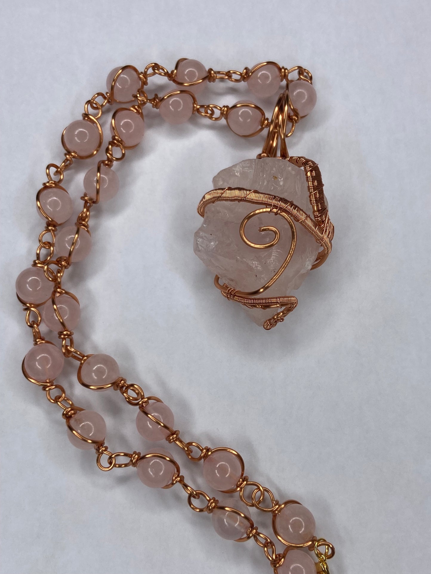 Luxury Rose Quartz Masterpiece Pendant