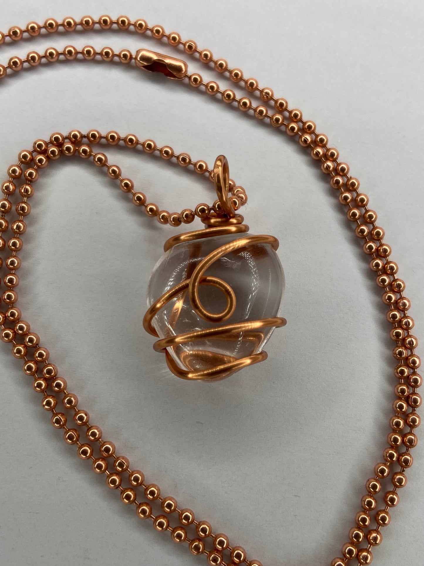 Clear Quartz Healing Crystal Necklace (Reiki Infused)