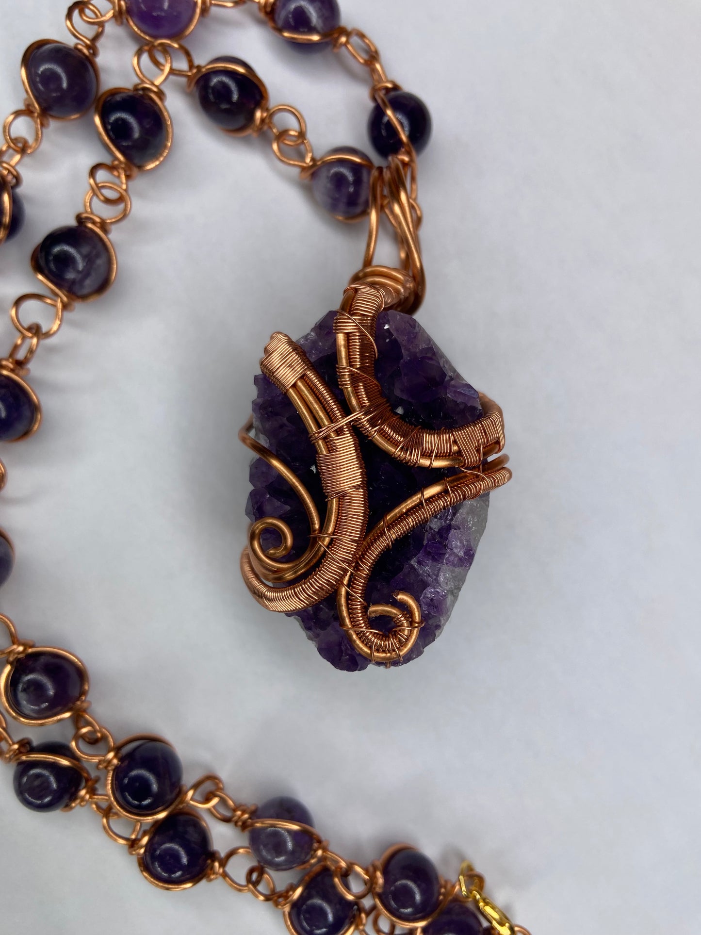 Luxury Purple Amethyst Healing Masterpiece Pendant