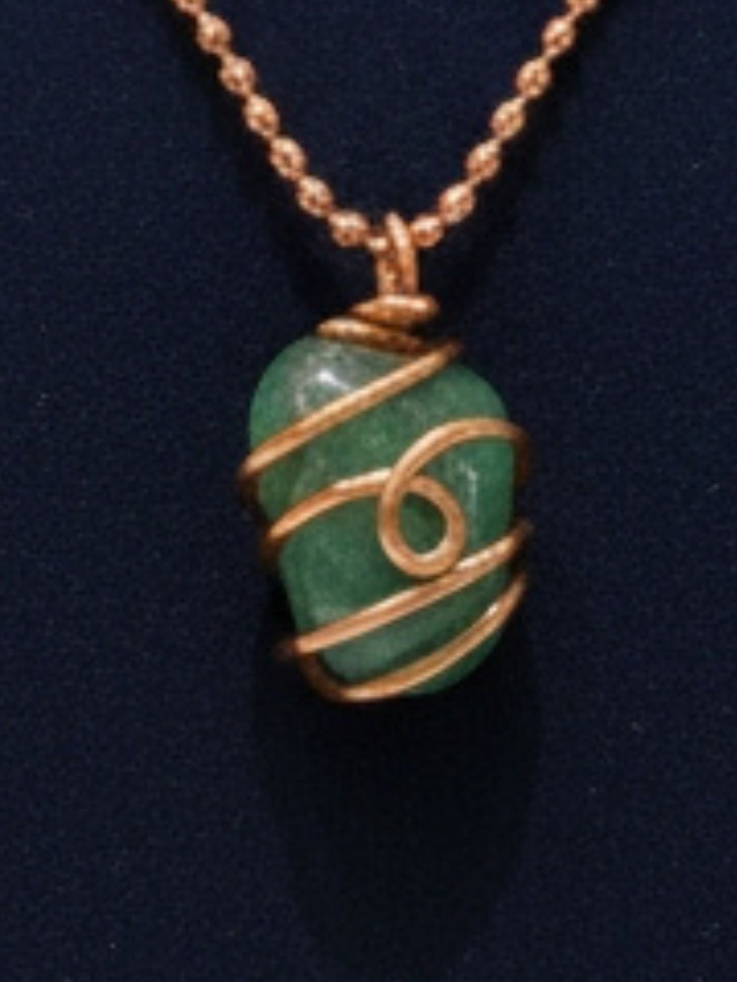 Green Aventurine Healing Crystal Necklace (Reiki Infused)