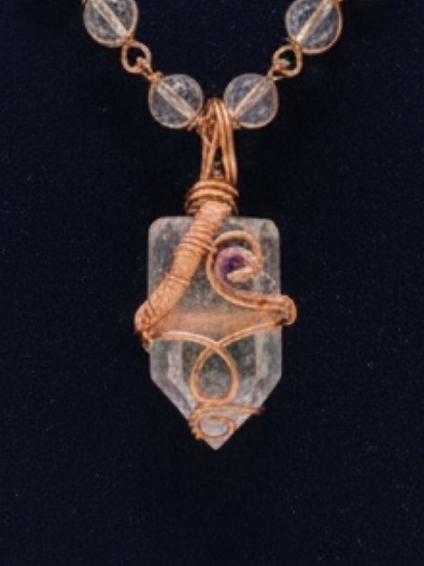 Luxury Clear Aura Quartz Healing Masterpiece Pendant