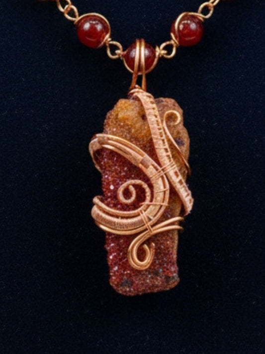 Luxury Vanadinite Masterpiece Healing Pendant