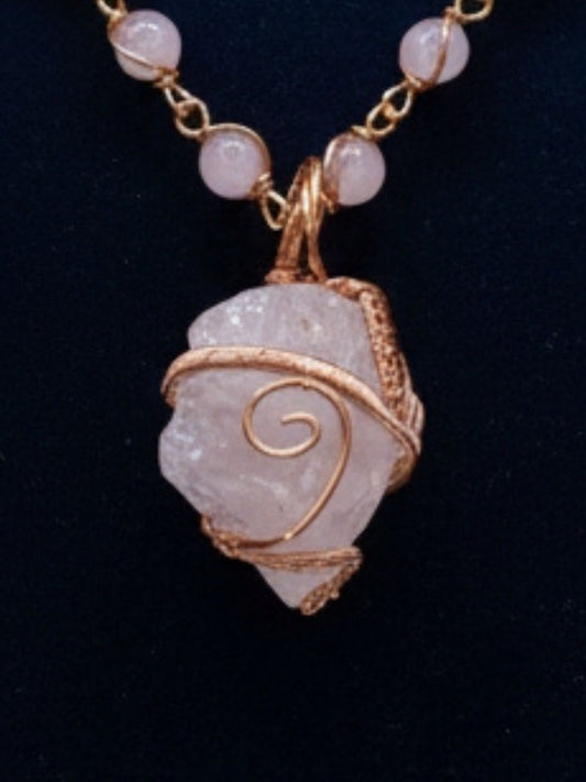 Luxury Rose Quartz Masterpiece Pendant