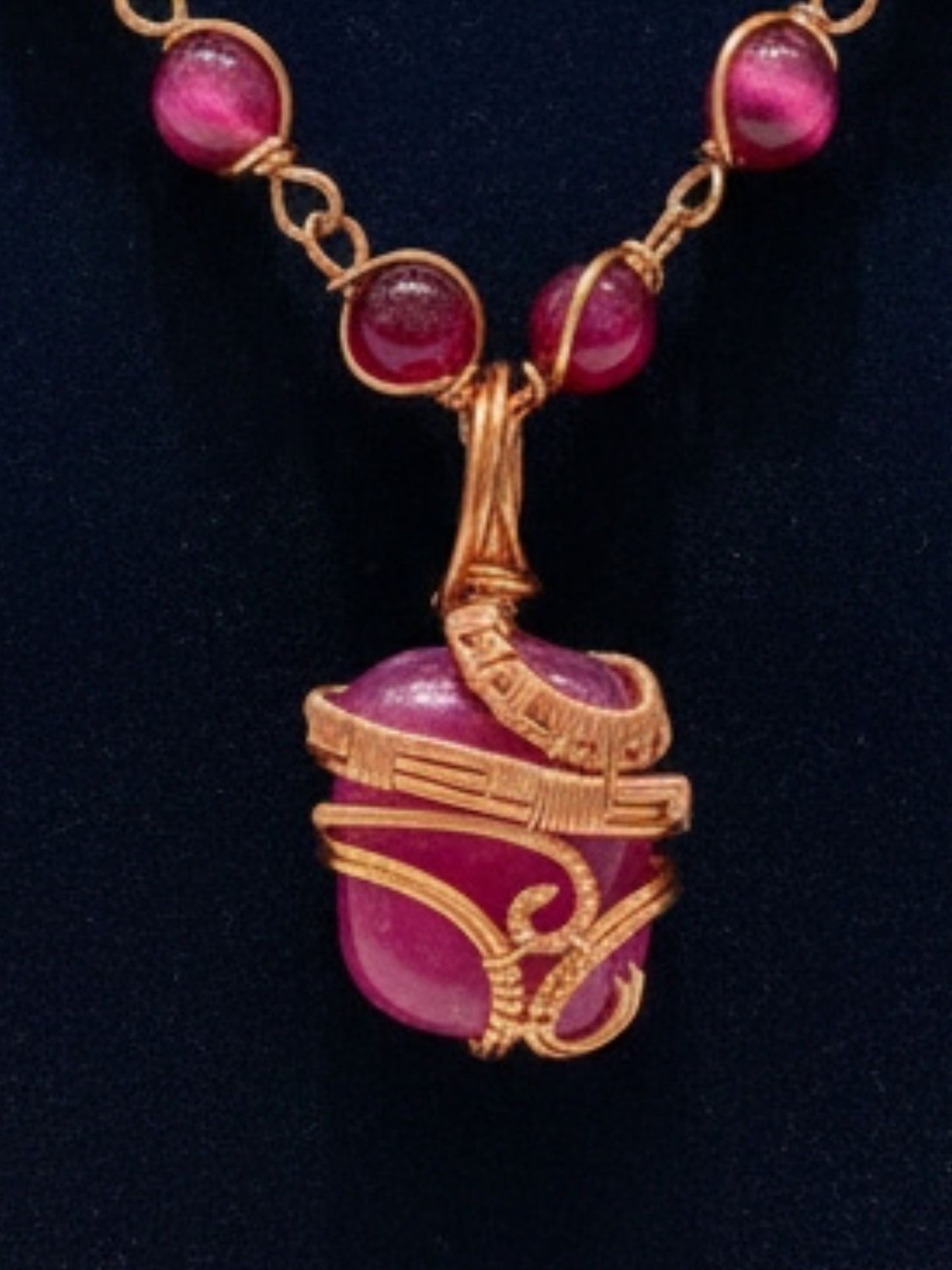 Luxury Pink Lace Agate Healing Masterpiece Pendant