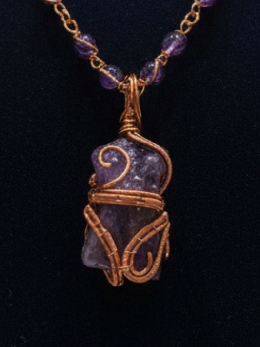 Luxury Amethyst Goddess Masterpiece Pendant