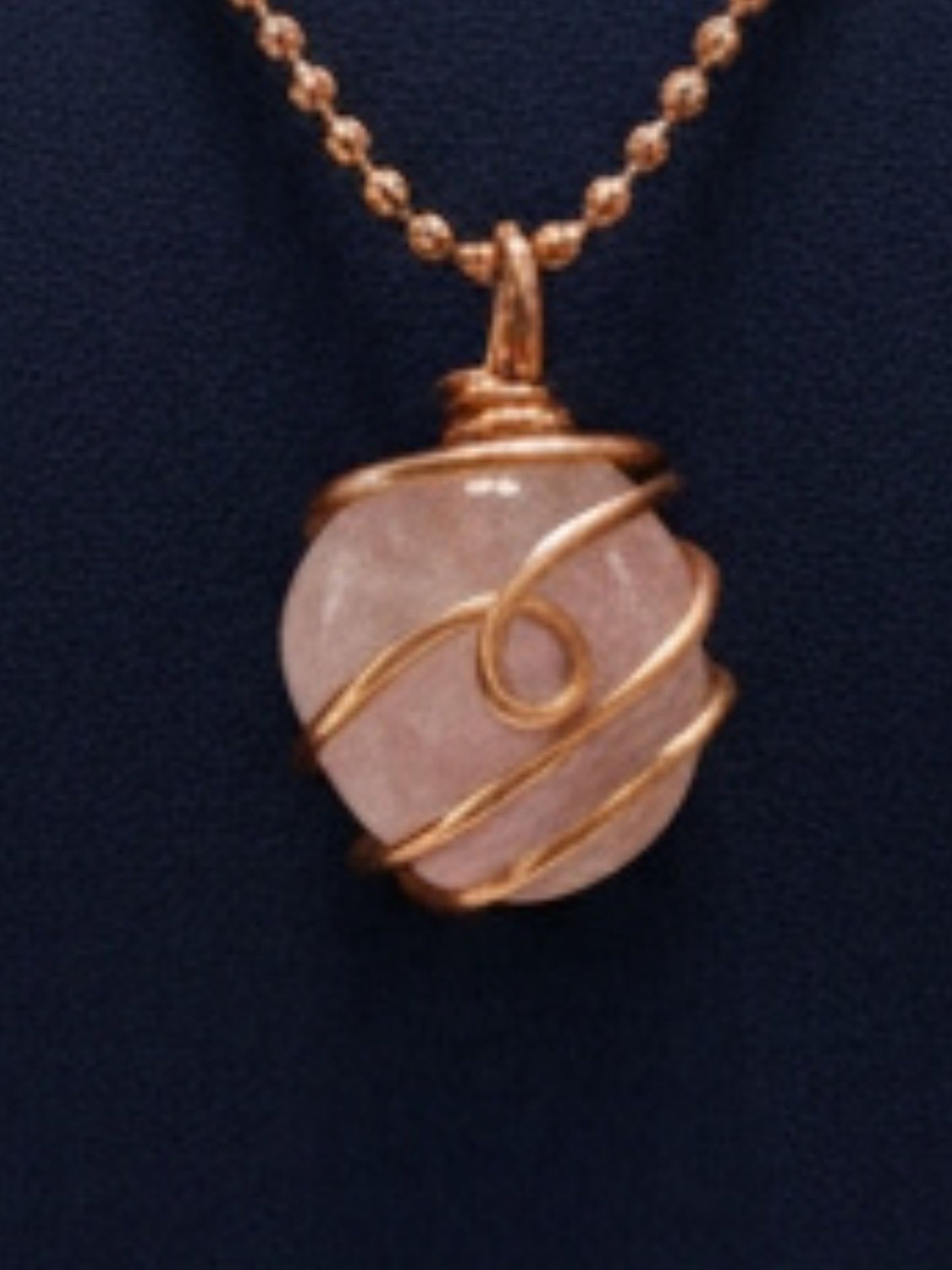 Rose Quartz Reiki Healing Infused Pendant