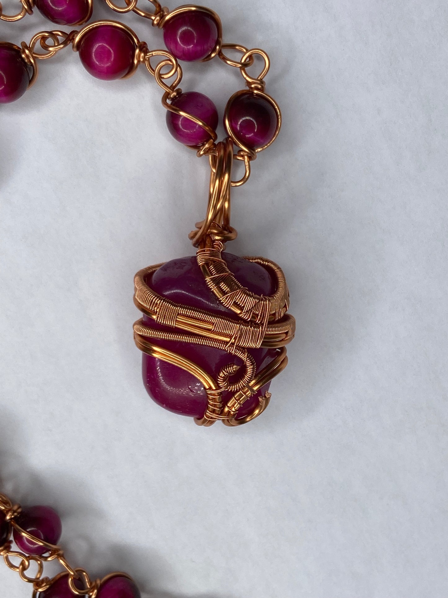 Luxury Pink Lace Agate Healing Masterpiece Pendant