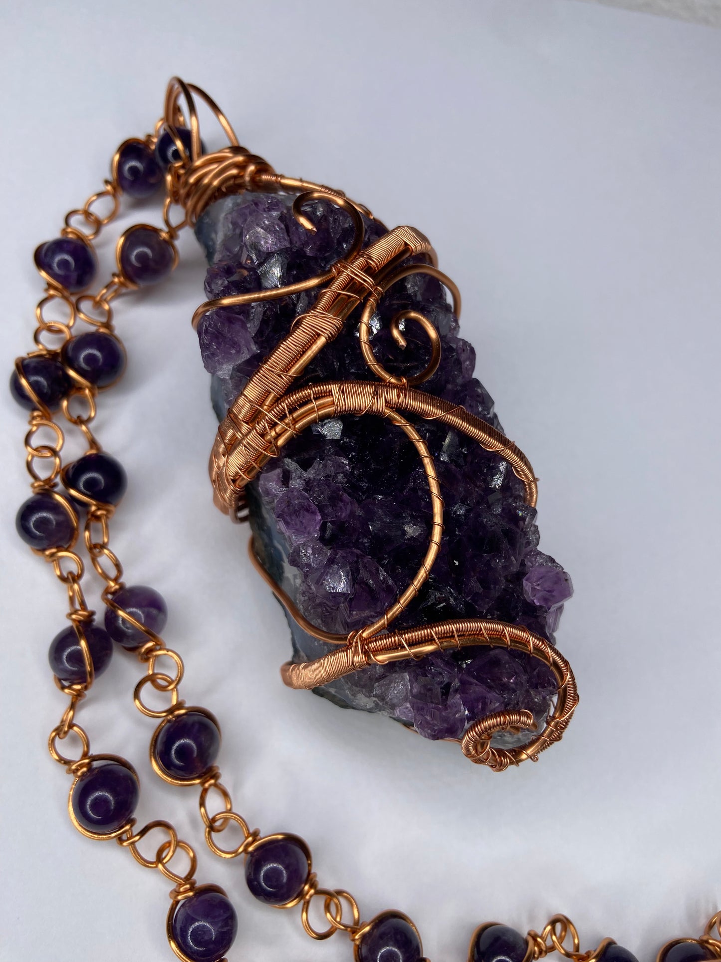 Luxury Amethyst Masterpiece Healing Pendant