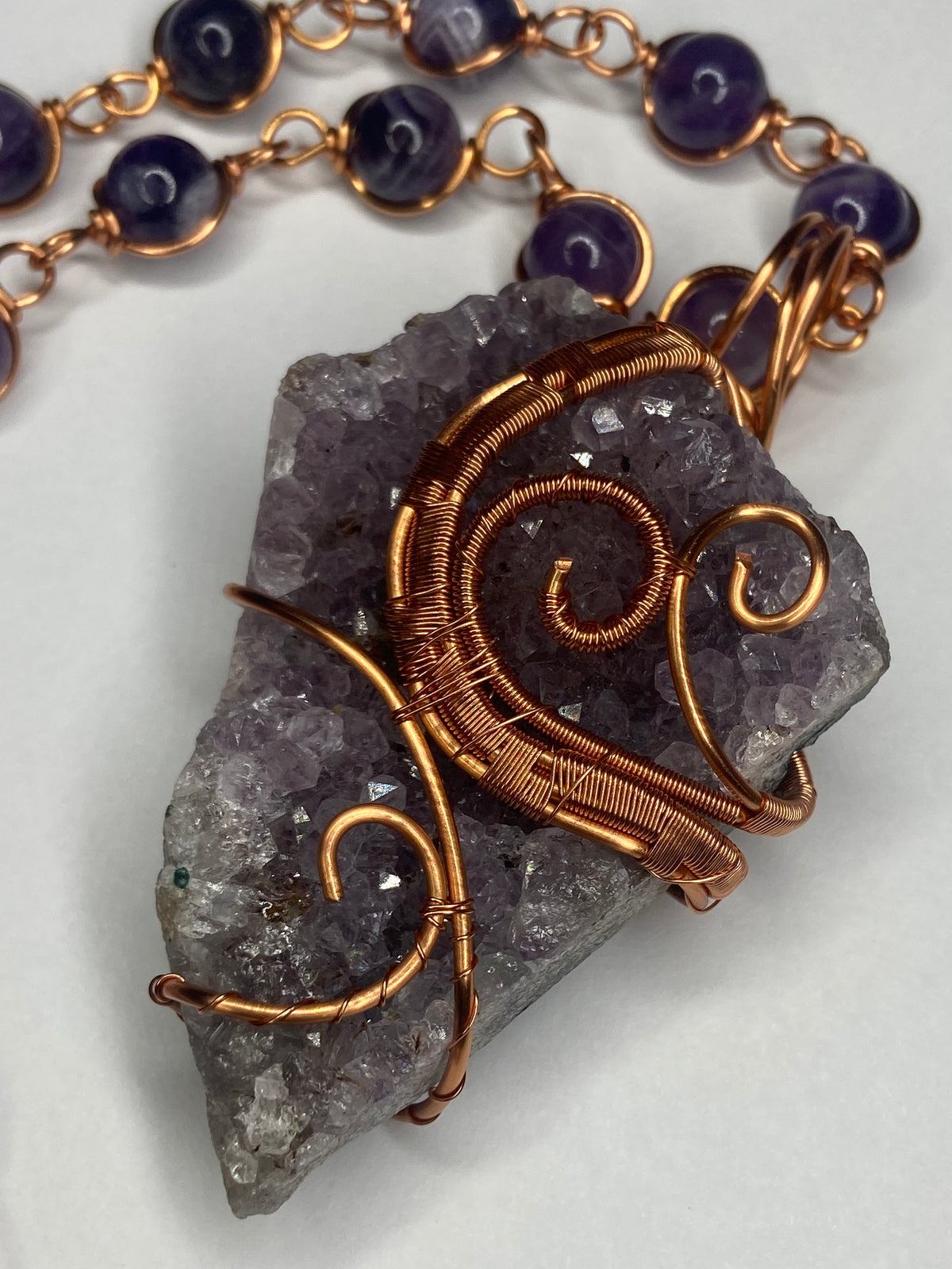 Luxury Amethyst Mental Healing Masterpiece Pendant