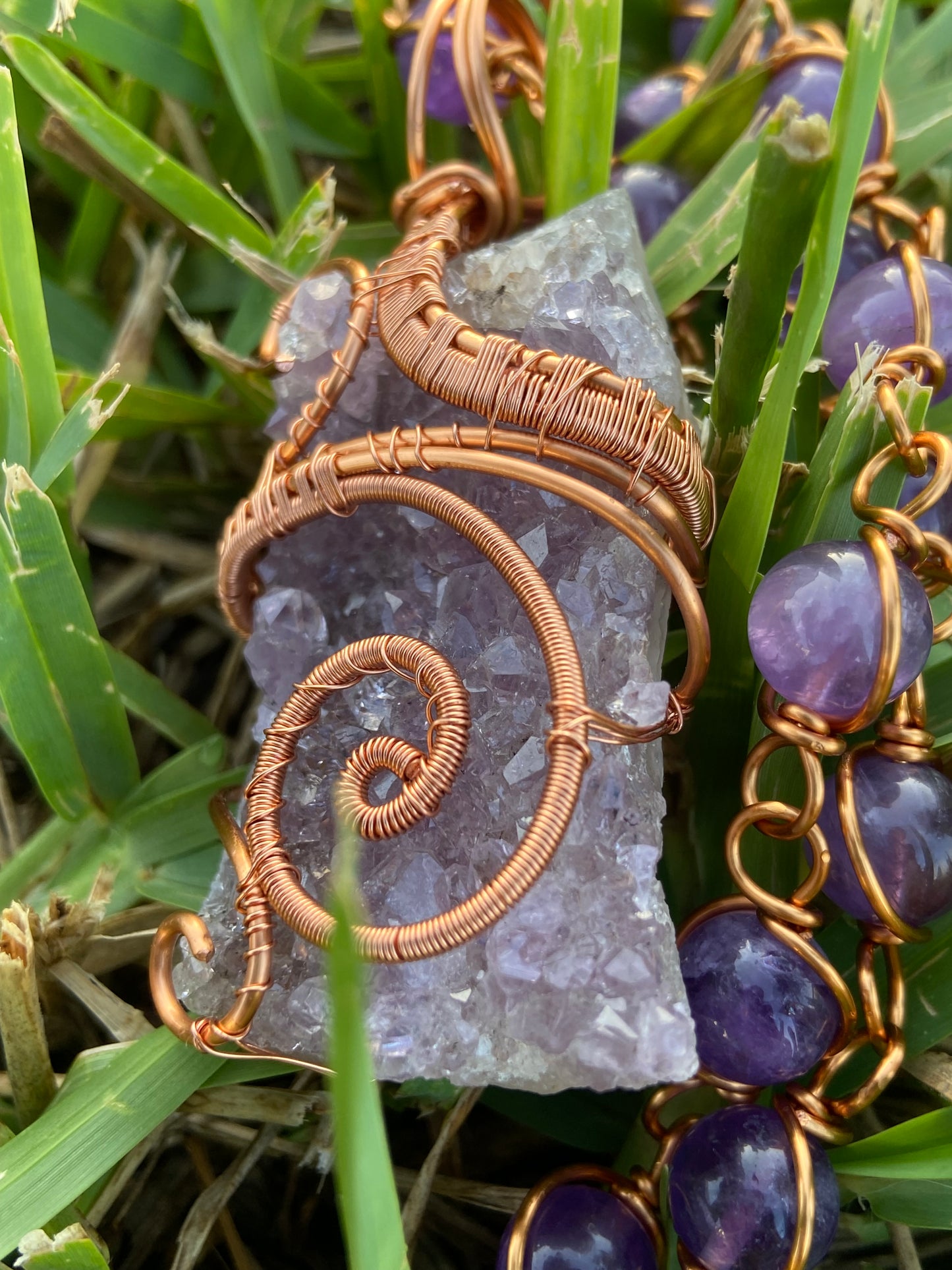 Luxury Amethyst Masterpiece Healing Pendant