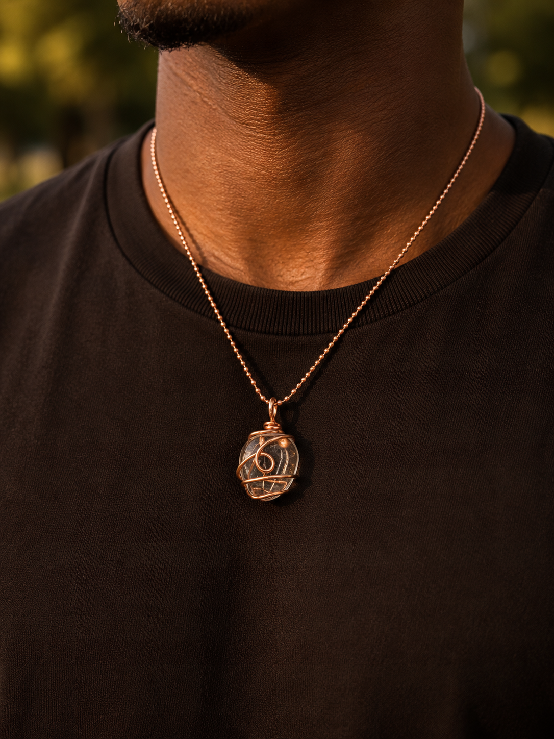 Clear Quartz Necklace for Clarity, Focus & Energy Amplification