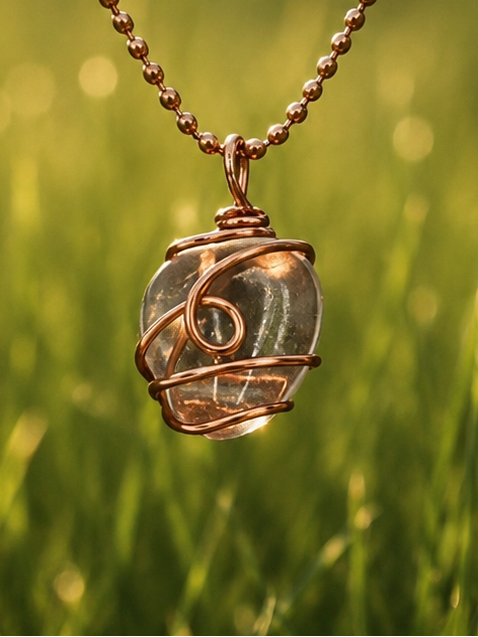 Clear Quartz Necklace for Clarity, Focus & Energy Amplification