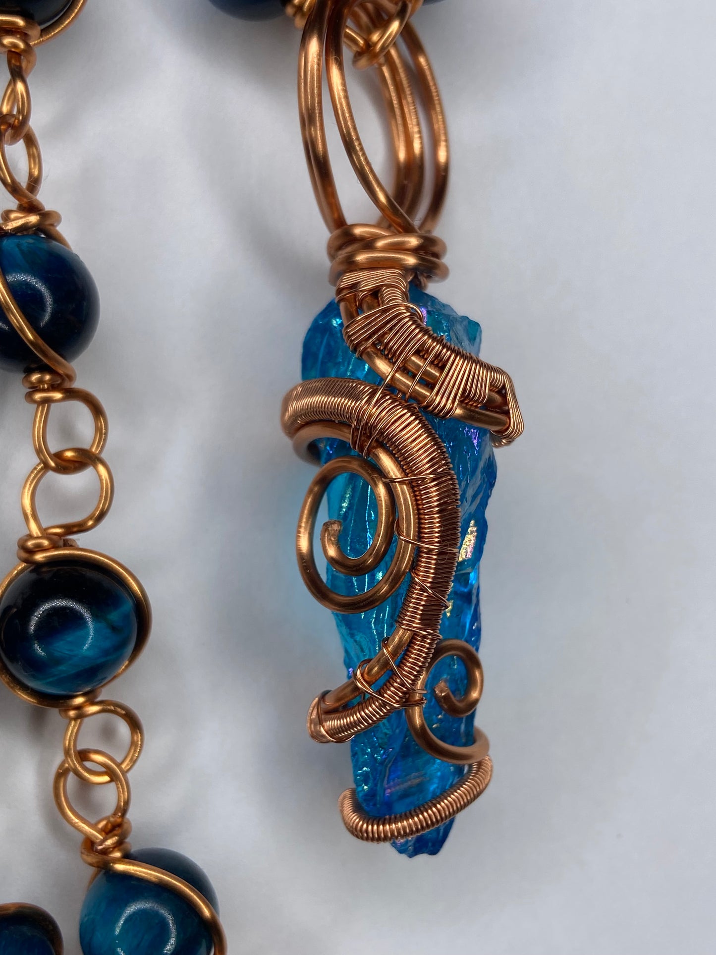 Luxury Aqua Aura Quartz Masterpiece Pendant