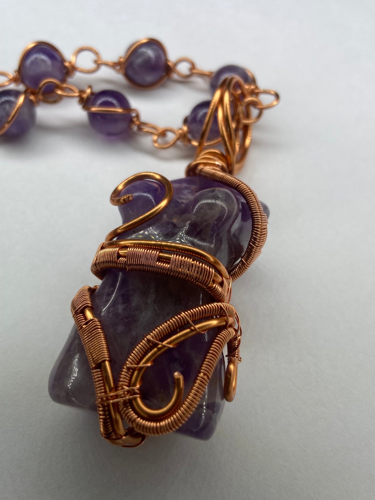 Luxury Amethyst Goddess Masterpiece Pendant