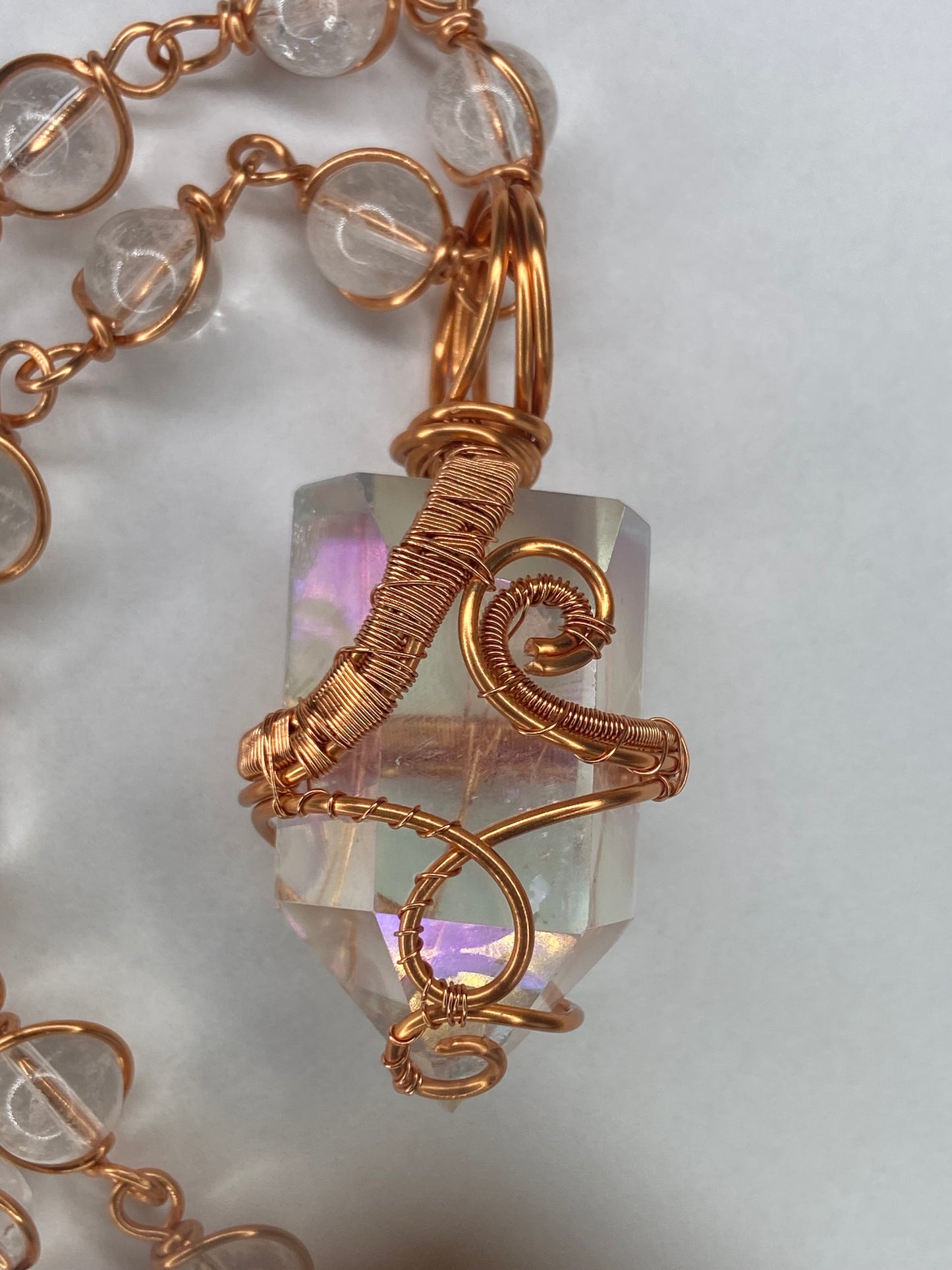 Luxury Clear Aura Quartz Healing Masterpiece Pendant
