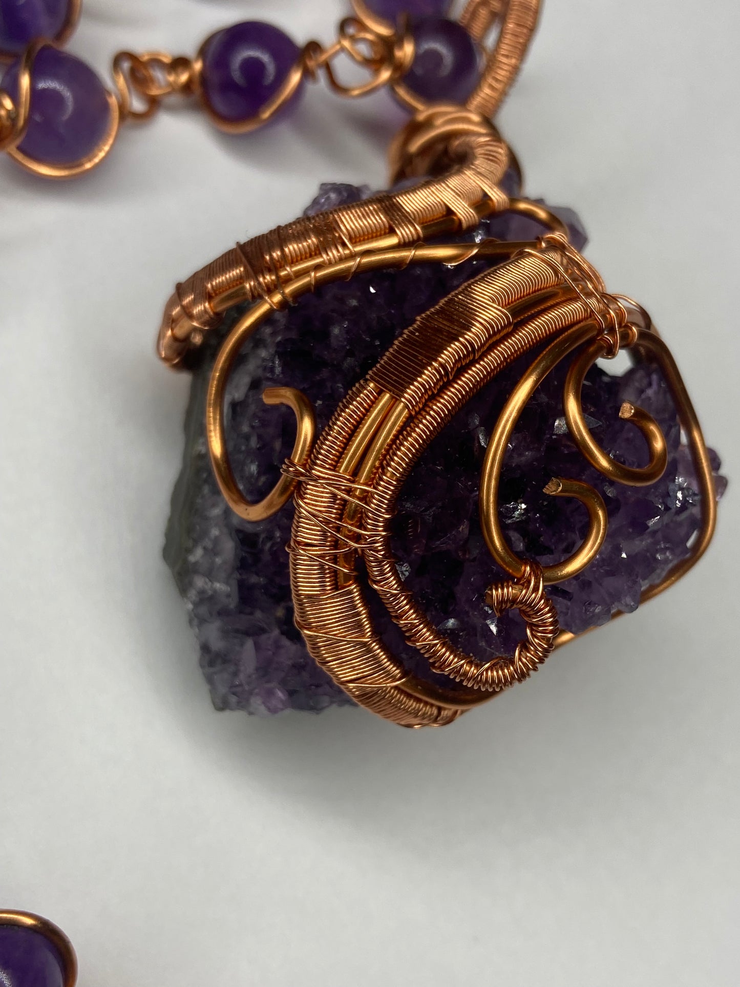 Luxury Amethyst Masterpiece Healing Pendant