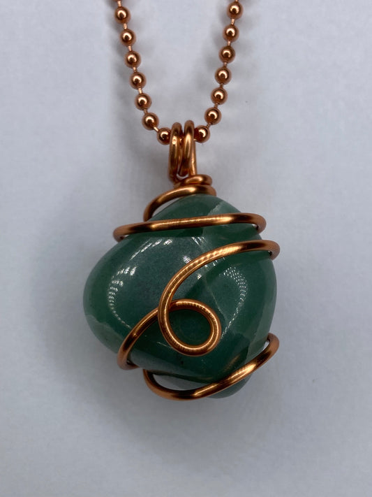 Green Aventurine Necklace for Prosperity, Confidence & Growth